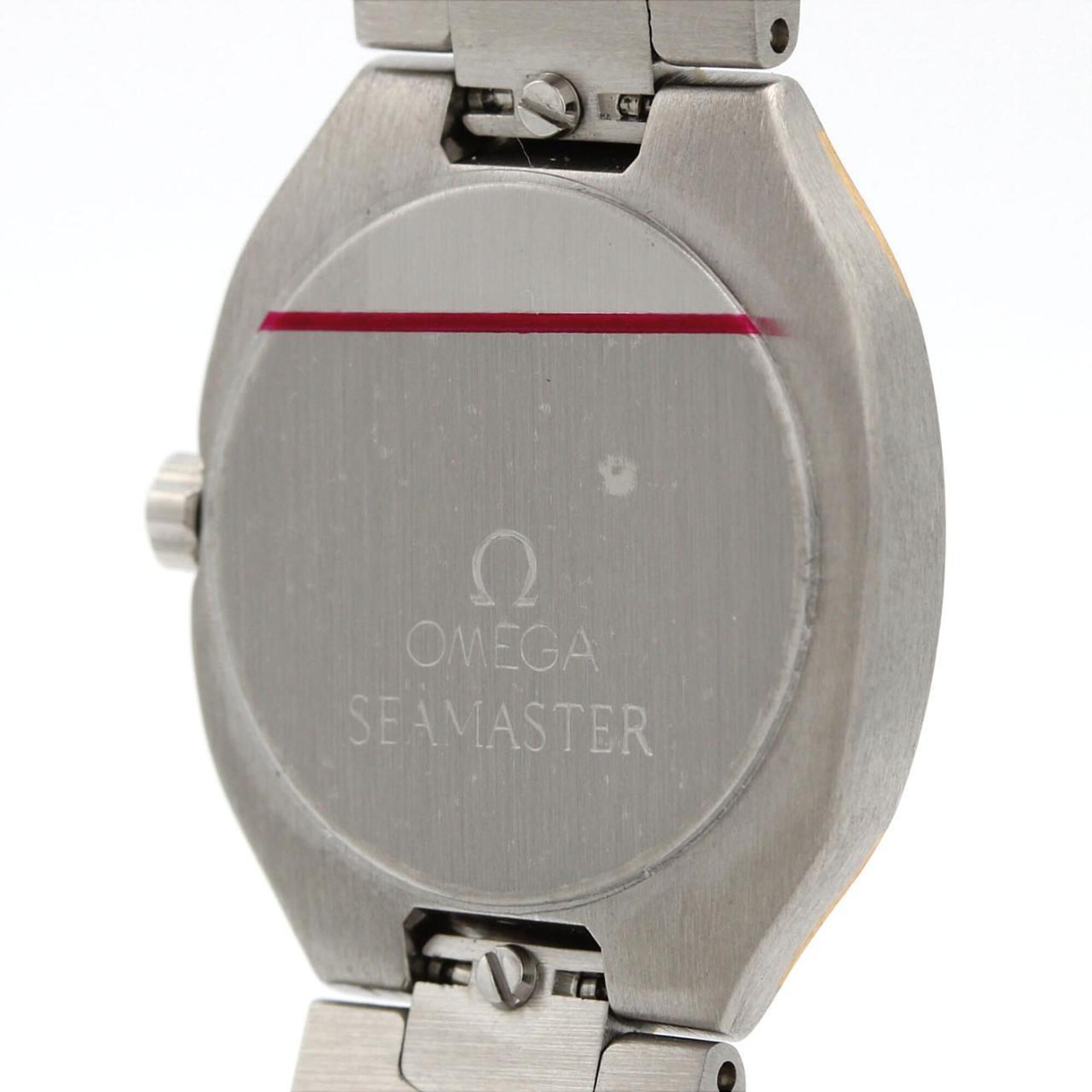 Omega Polaris Zweifarbig Quarzzuhr aus Edelstahl und Gelbgold