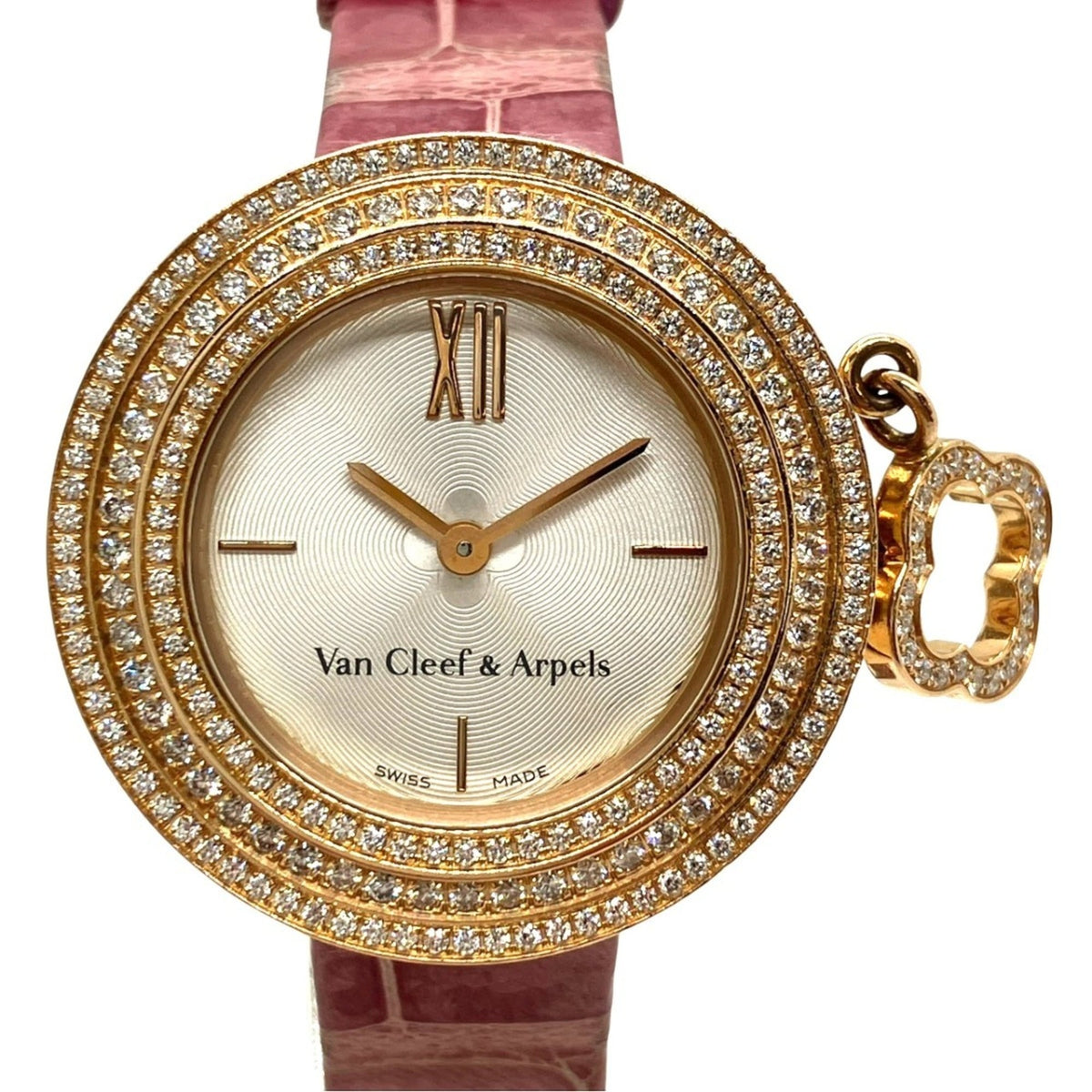 Van Cleef & Arpels Charm Bezel Diamond HH69544 Silver Dial 26mm Watch