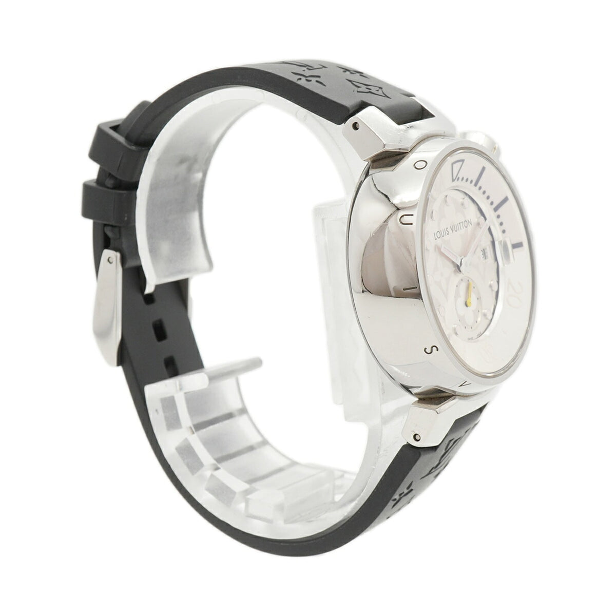 Louis Vuitton Tambour Diving Q131M Silver Dial 34mm Watch