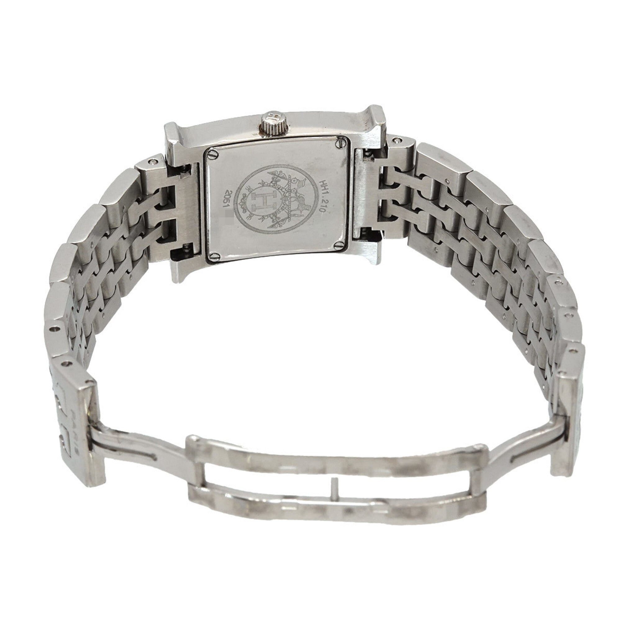 Hermes H-Watch HH1 210 dameshorloge wit-grijs quartz H