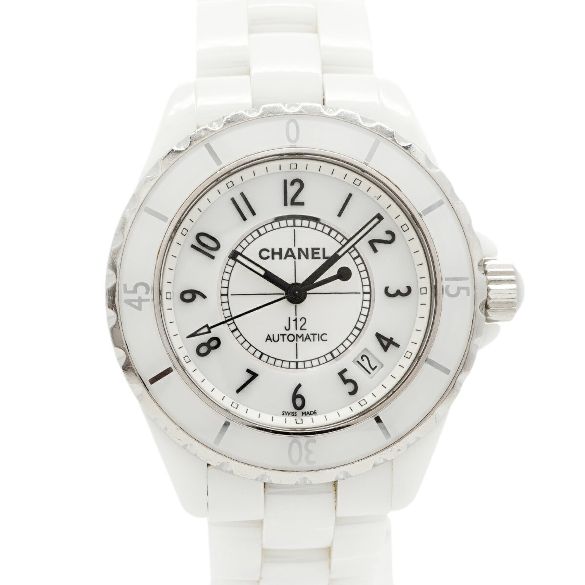 Chanel J12 H0970 White Dial Ceramic 39mm Watch