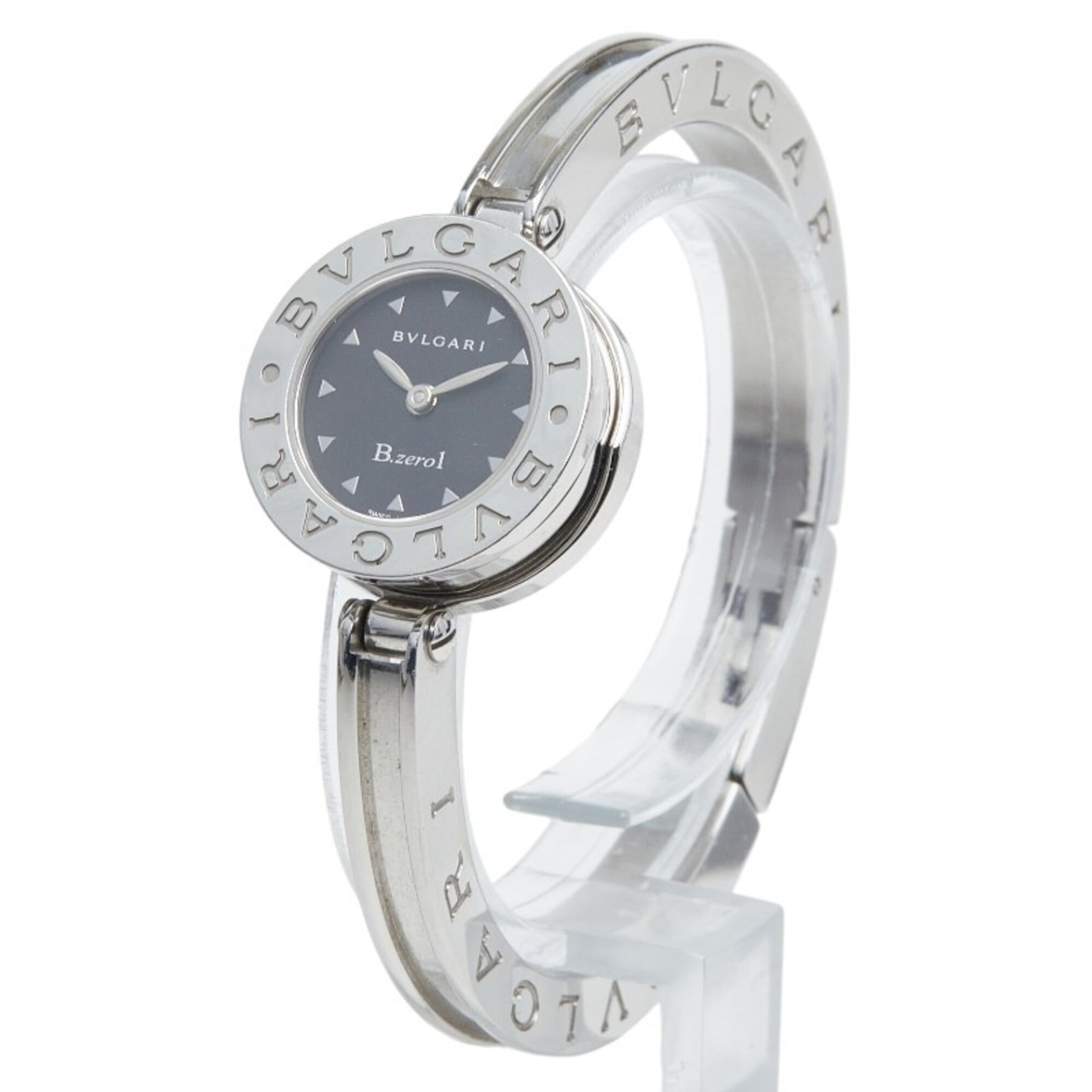 Bulgari Bzero1 BZ22S Quartz Watch, Black Dial, Stainless Steel, Women's BVLGARI