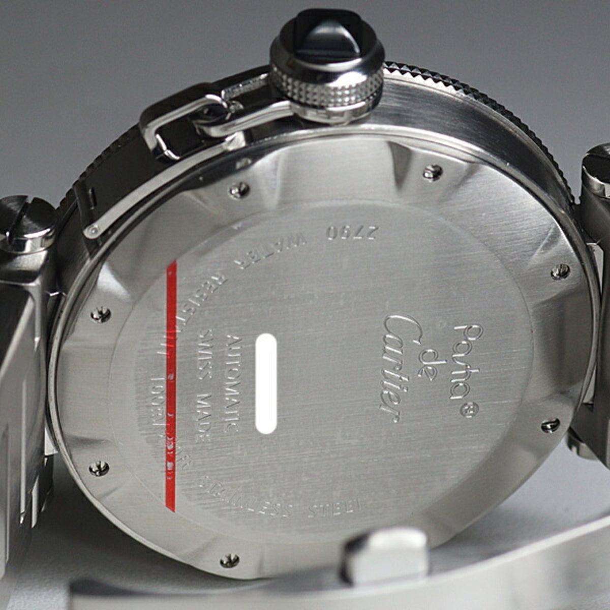 Cartier Pasha Seatimer W31077M7 Black Dial 40mm Watch
