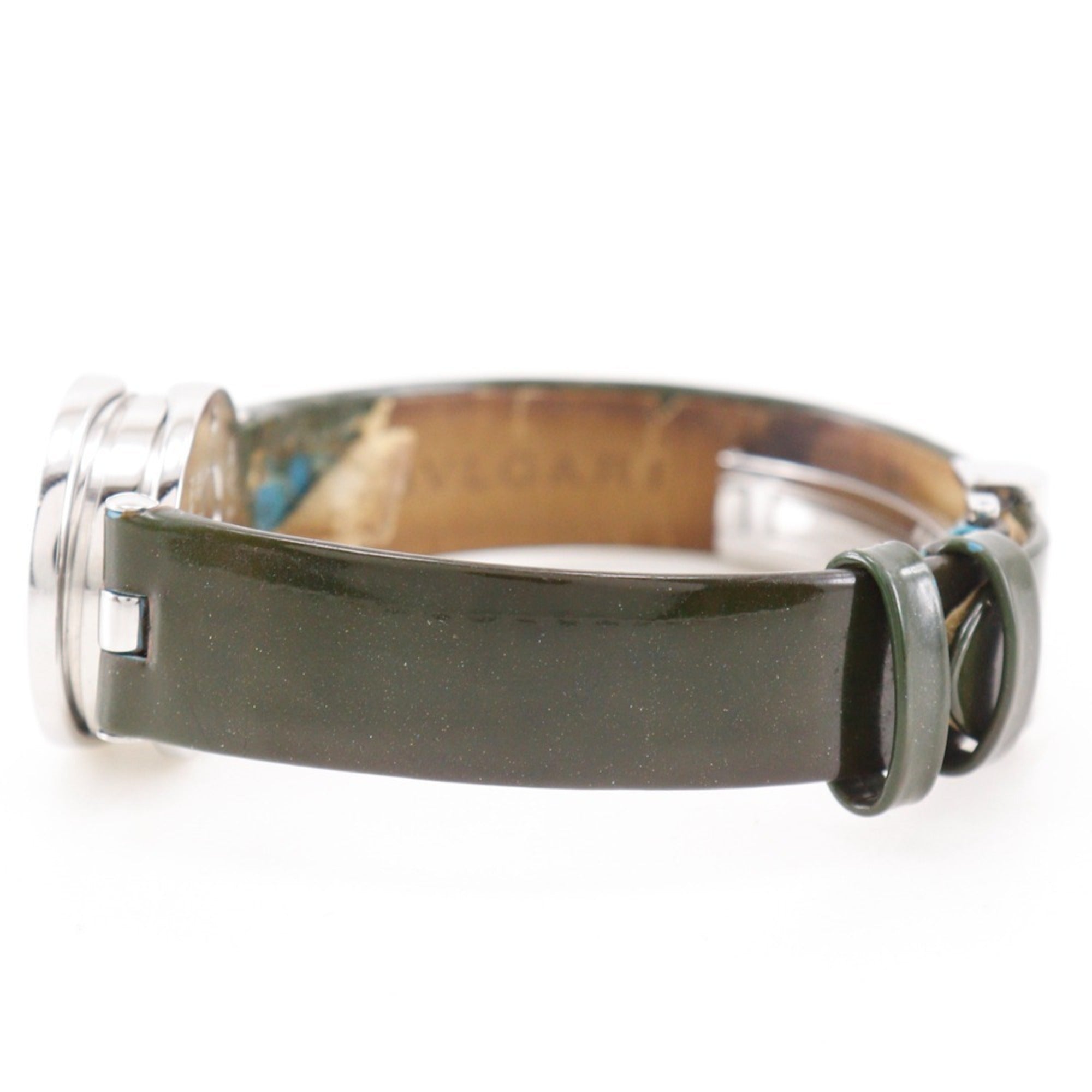 Bulgari BVLGARI Bzero1 Horloge BZ22S Roestvrij staal Kwarts Analoog Blauwe parelmoeren wijzerplaat Dames