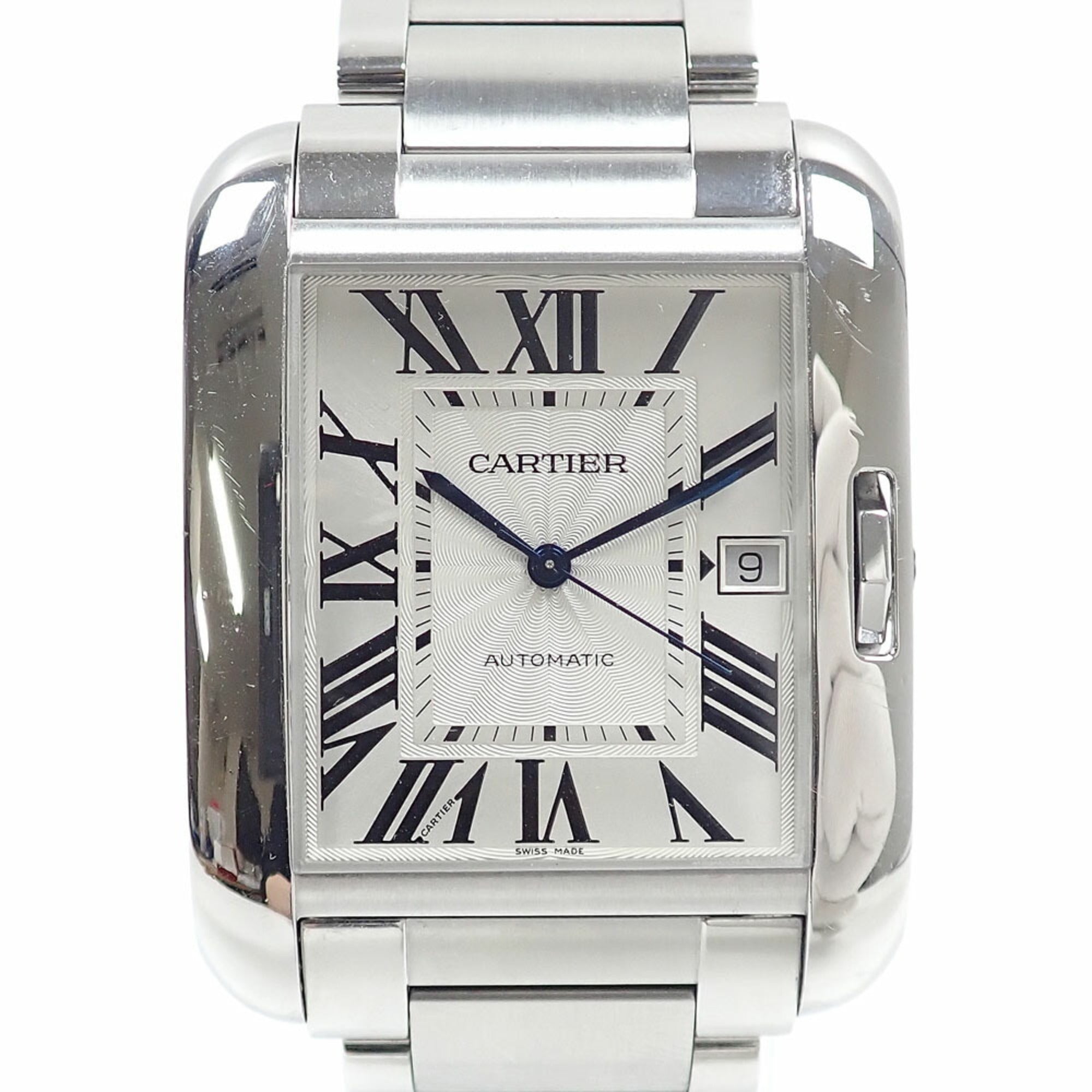 Cartier Tank Anglaise XL Men's Automatic Watch, Stainless Steel, W5310008 (Automatic Winding)