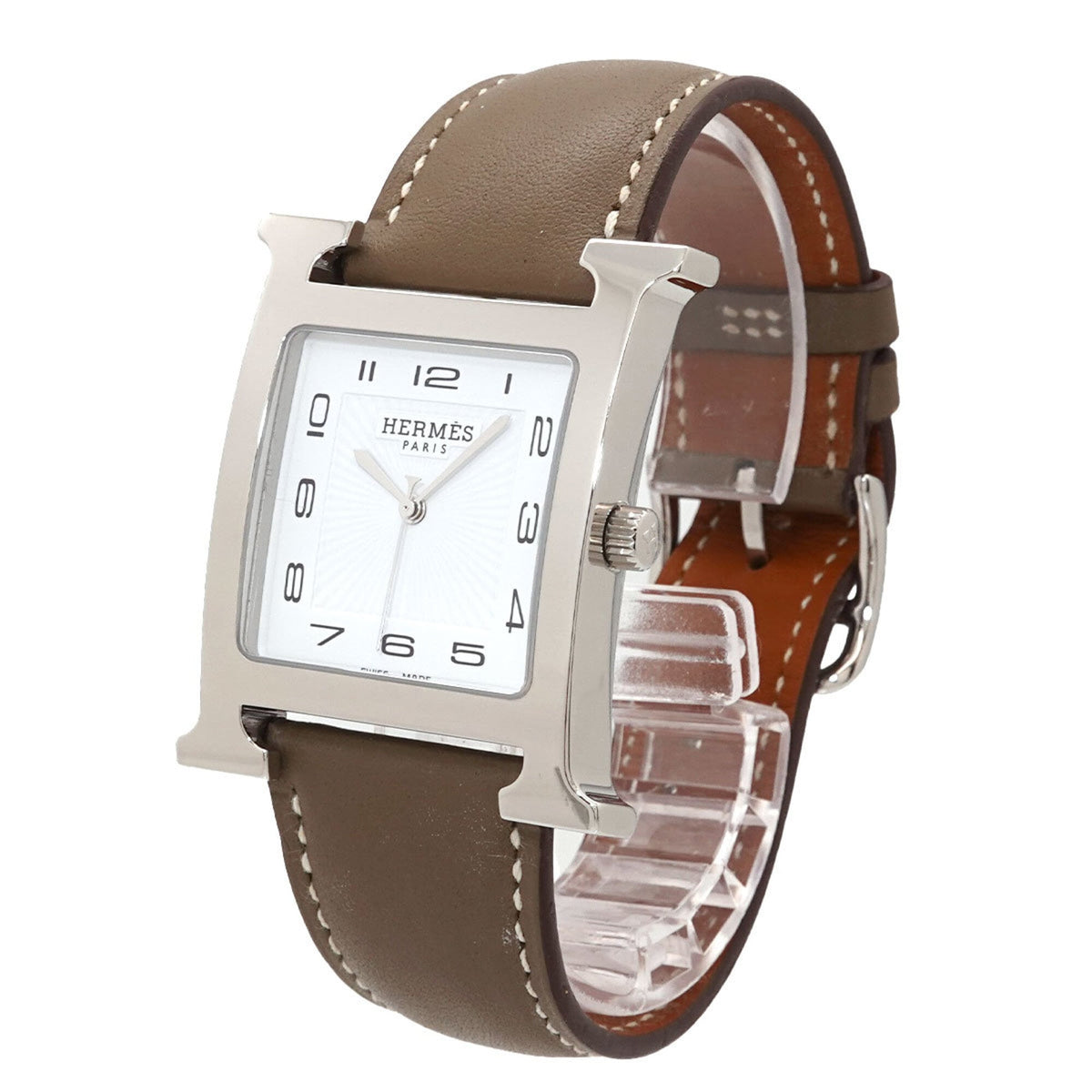 Hermes H- HH1 810 horloge met witte wijzerplaat, 31 mm