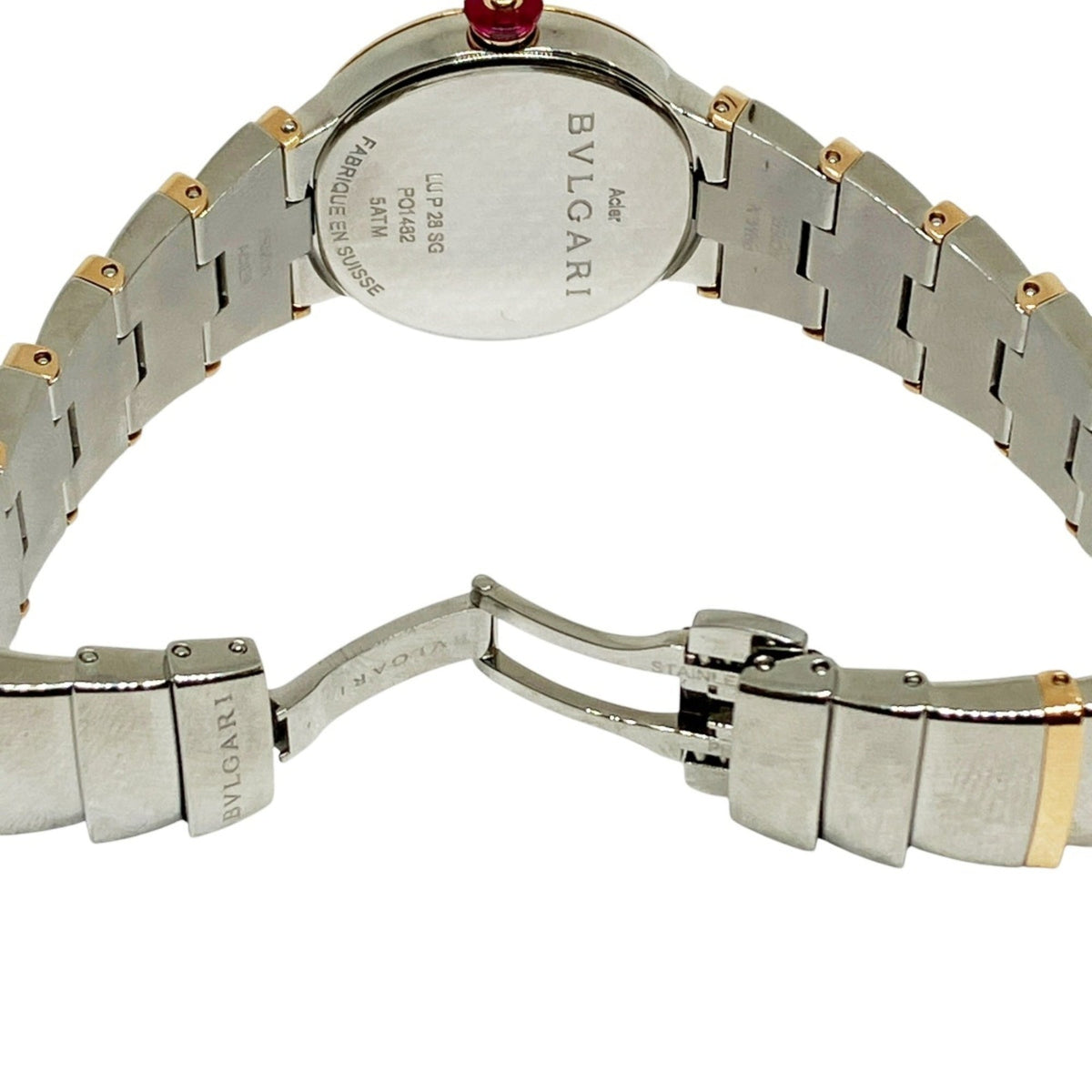 Bvlgari Lucea Tubogas Weiß Zifferblatt 27 mm Uhr