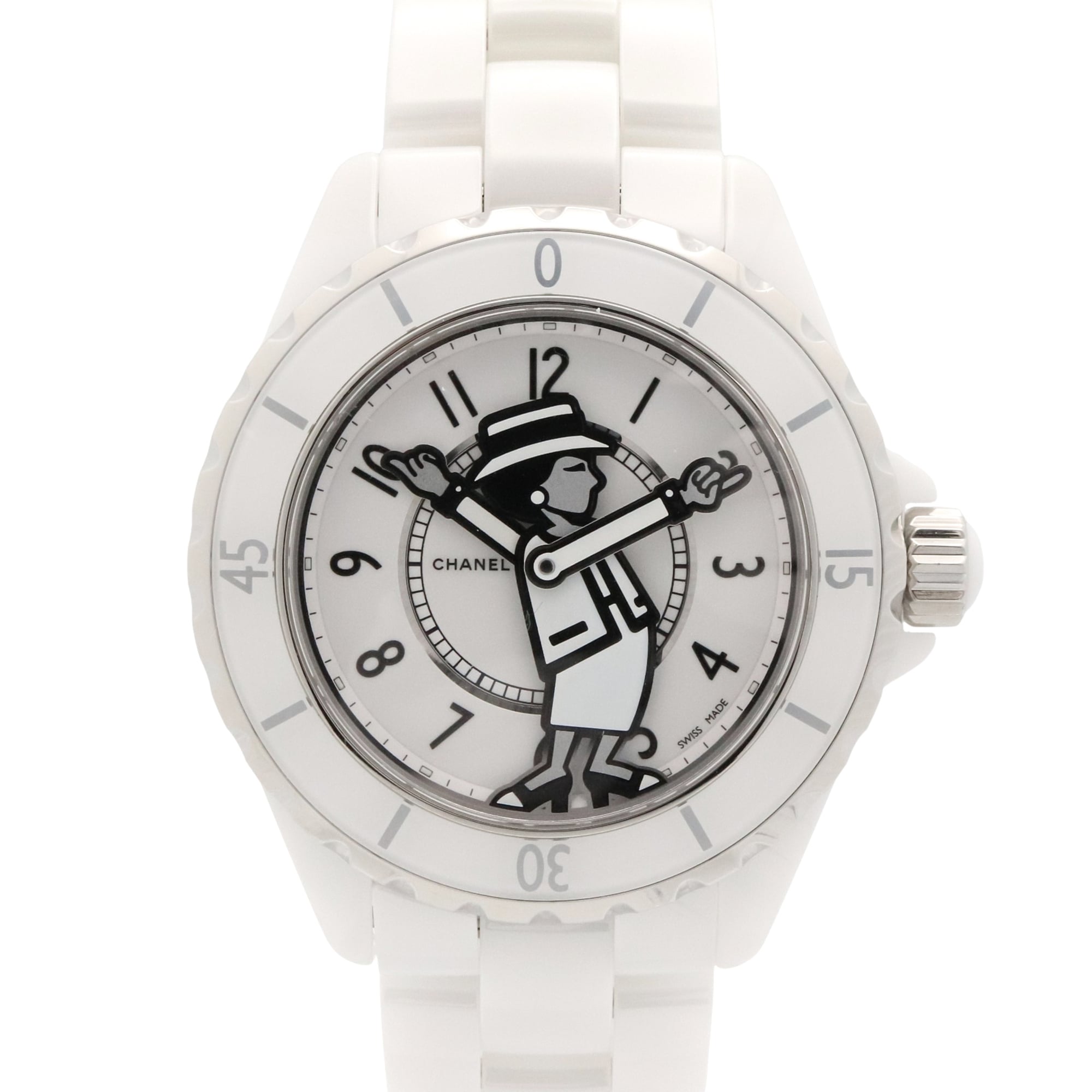 Chanel J12 H5241 White Dial Ceramic 38mm Watch