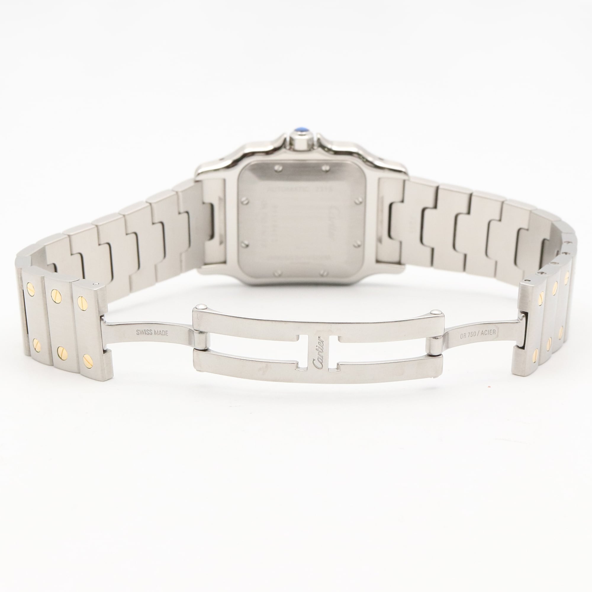 Cartier Santos W20058C4 Silver Dial Stainless steel, yellow gold 29mm Watch