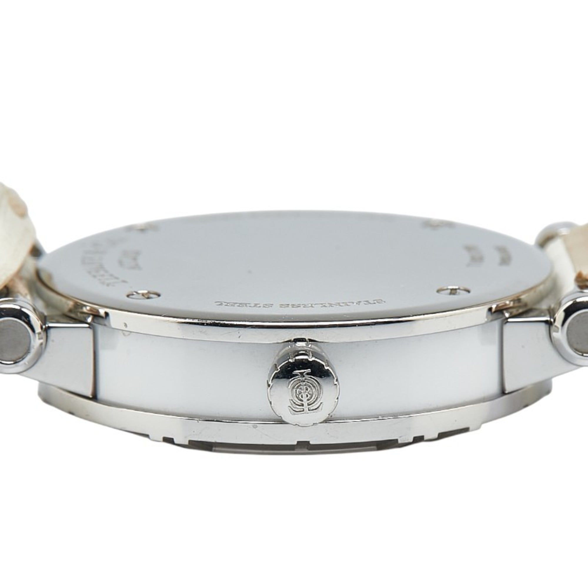 Tiffany & Co. Atlas Heart Date-horloge Z1300.11.11A20A71A, kwarts uurwerk, witte wijzerplaat, roestvrij staal, leer, dameshorloge