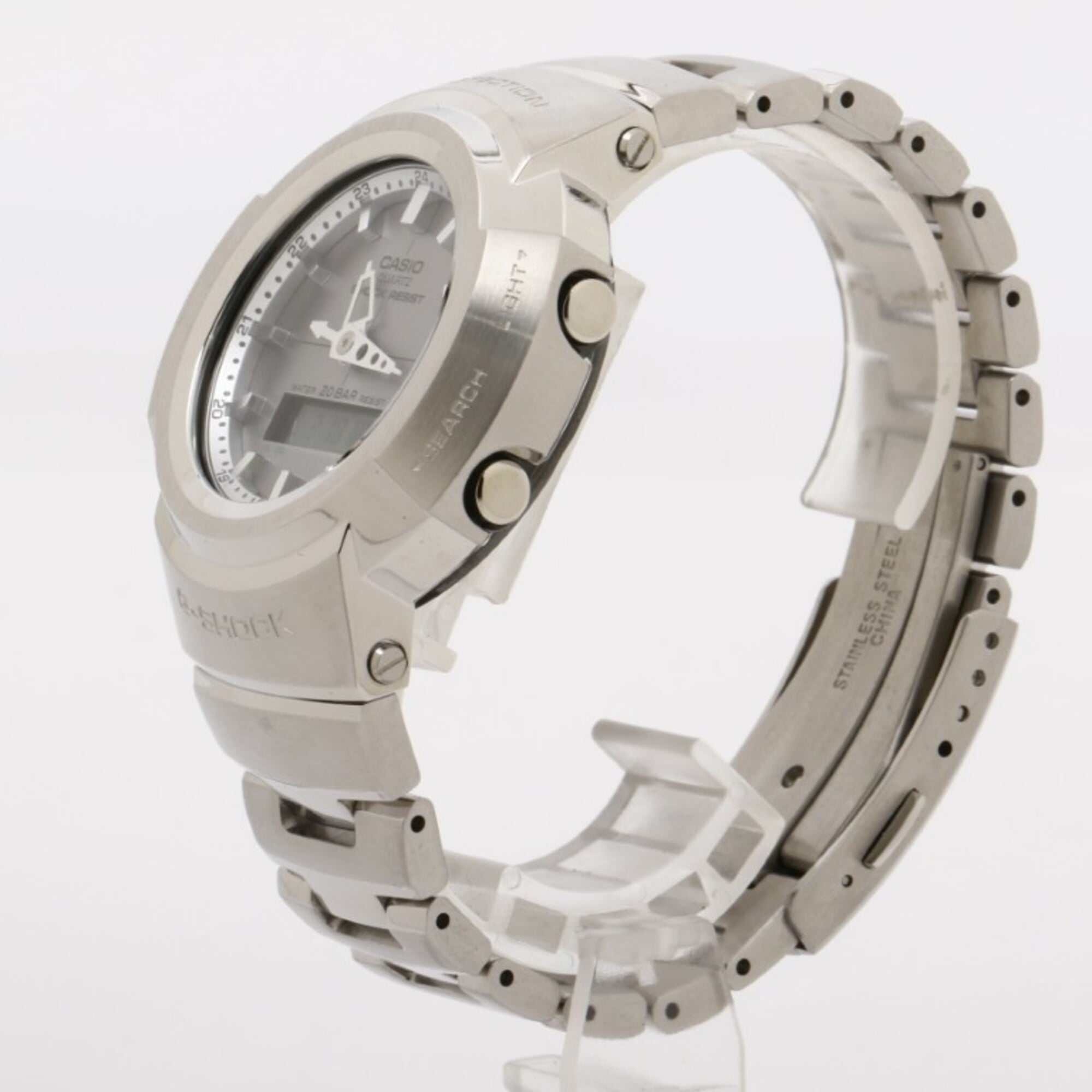 CASIO G-SHOCK FULL METAL AW-500 SERIES AWM-500D-1A8JF Gray Silver Stainless Steel Men's Watch
