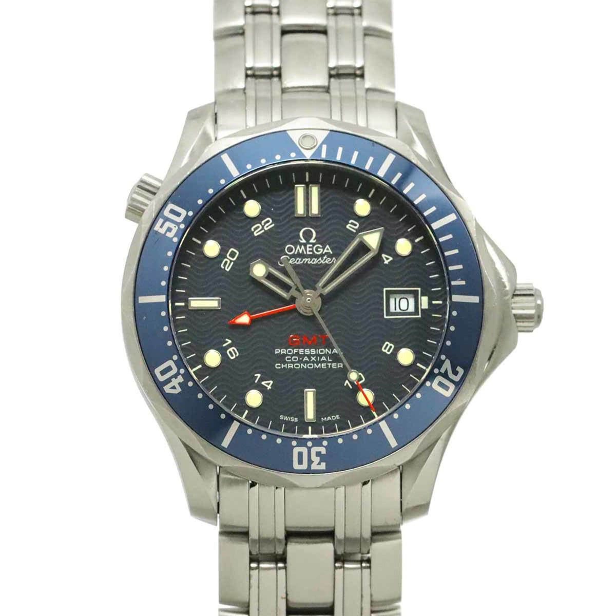 Omega Seamaster Professional 300 GMT 2535 80 Navy Dial 41mm Watch