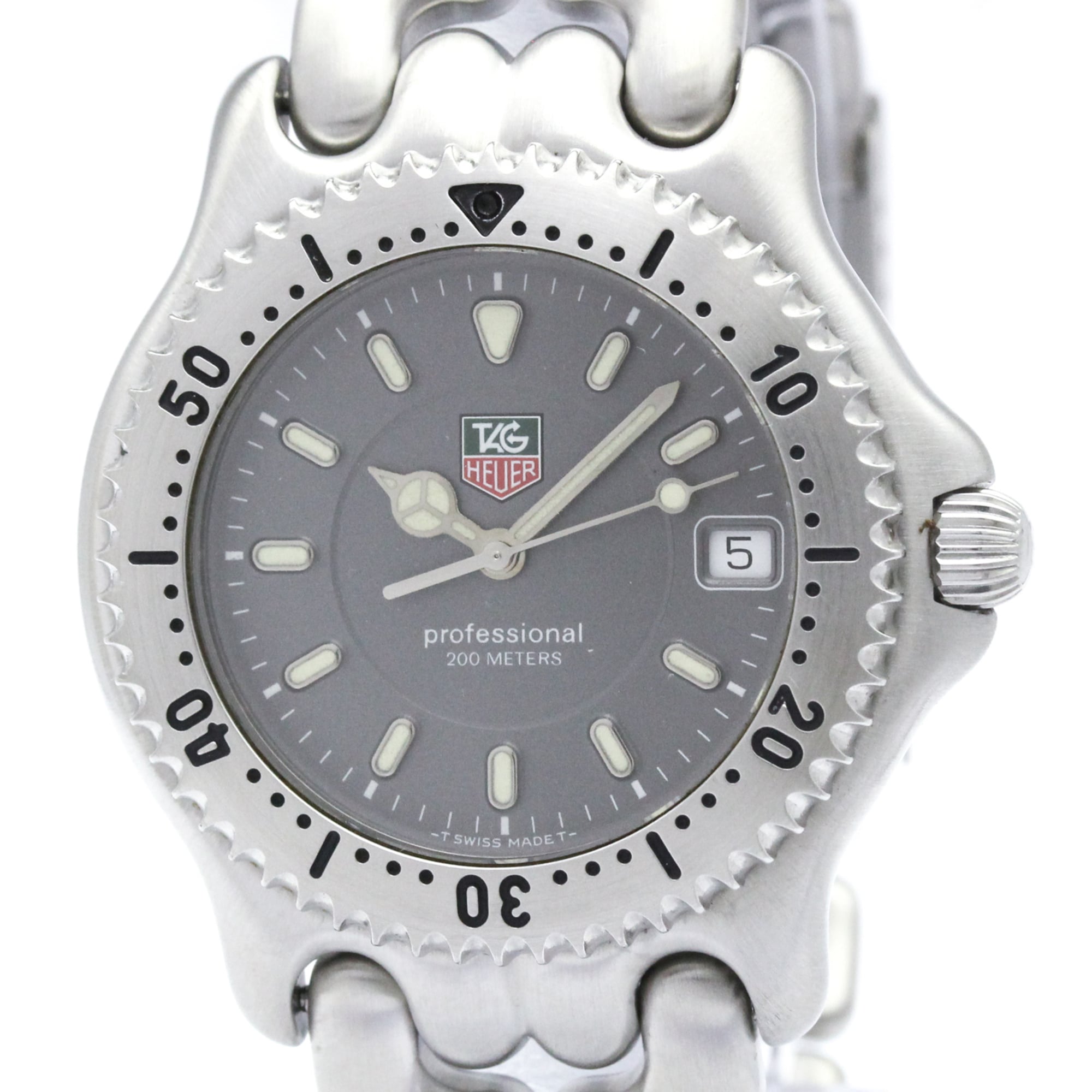 TAG HEUER Sel Professional 200M Steel Quartz Mens Watch WG1113 Polished