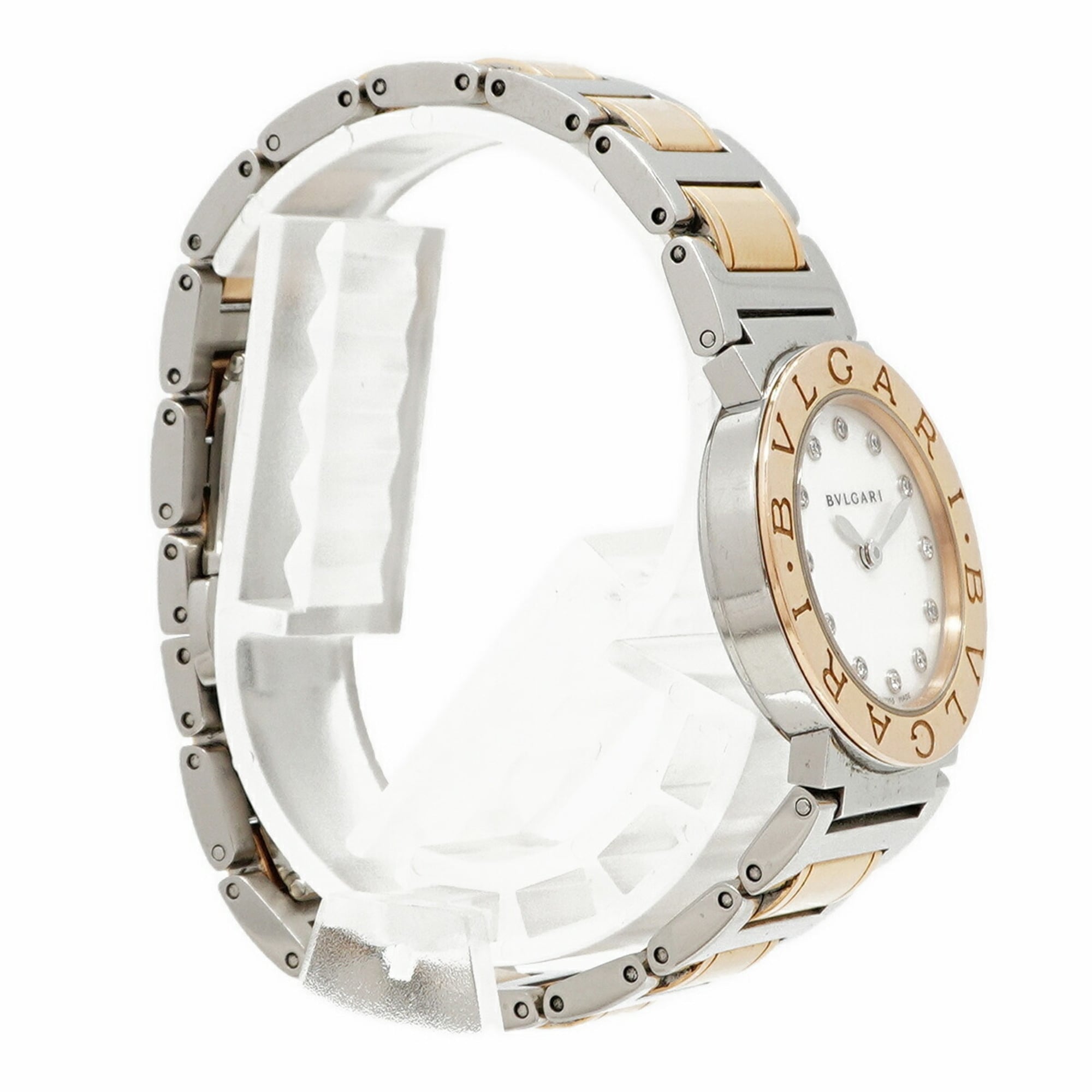 Bvlgari BBLP26SG Damenuhr Weiß Zifferblatt