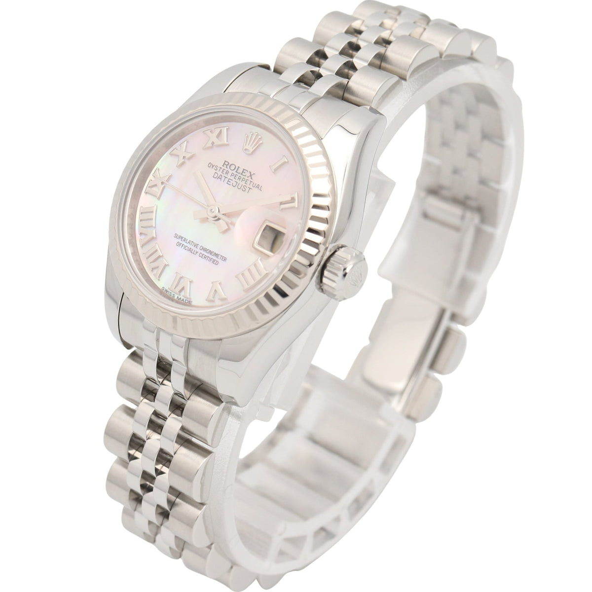 Rolex Datejust 179174NR Pink shell Dial 26mm Watch