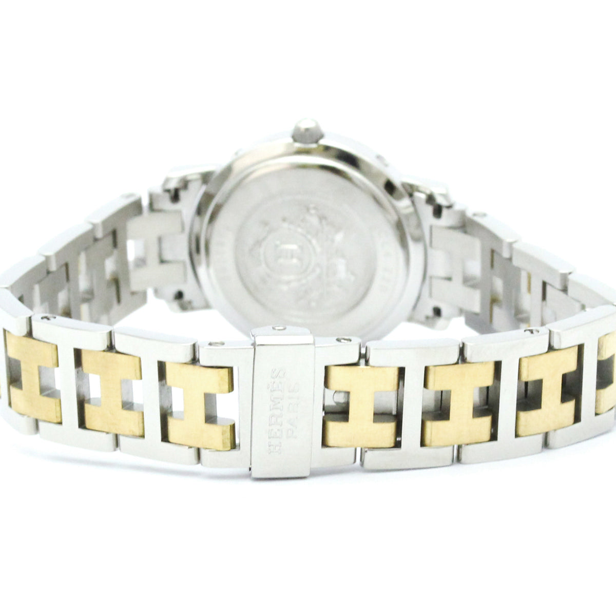 Hermes Clipper CL4.220 horloge met ivoorkleurige wijzerplaat, 24 mm