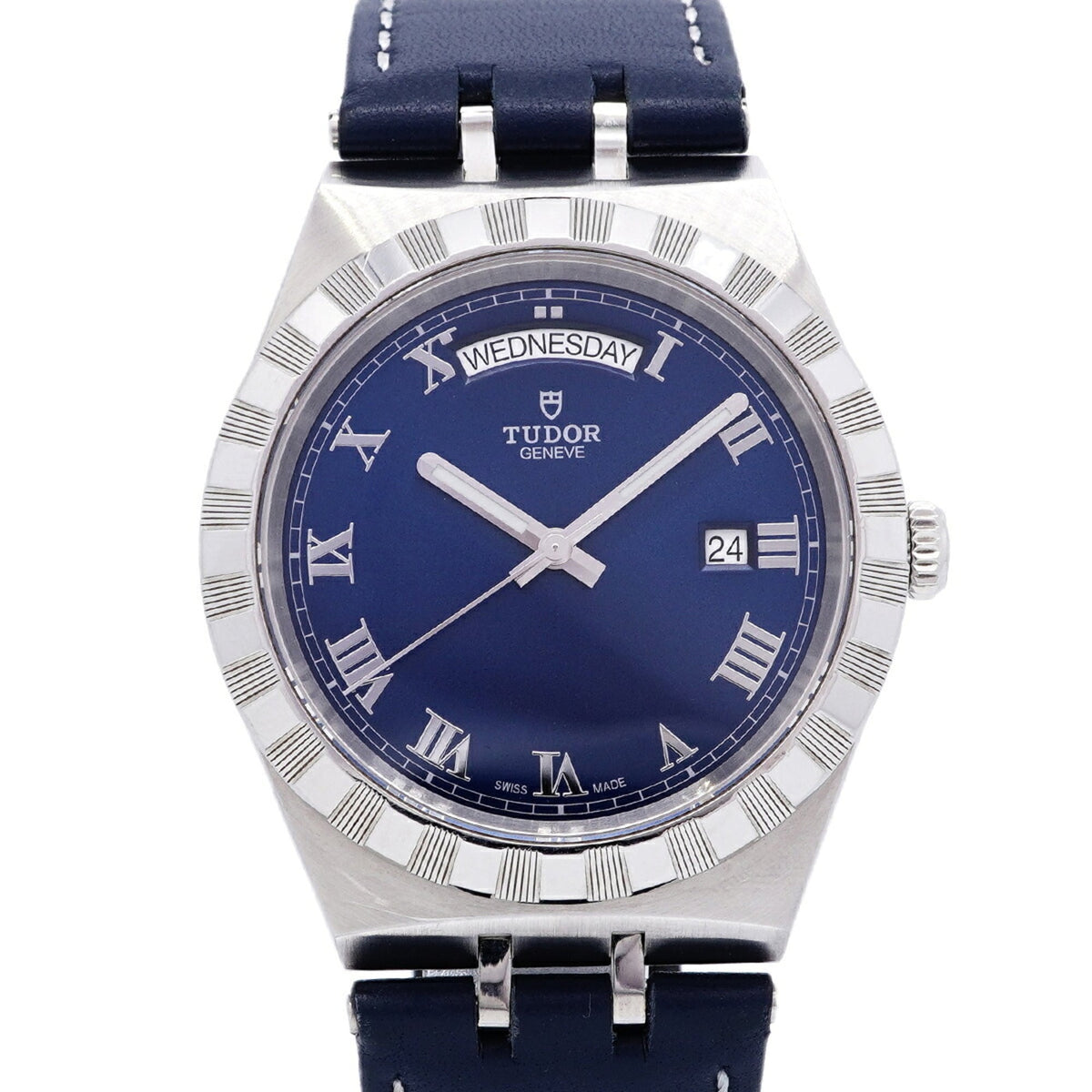 Tudor Royal 28600 horloge met blauwe wijzerplaat, 41 mm