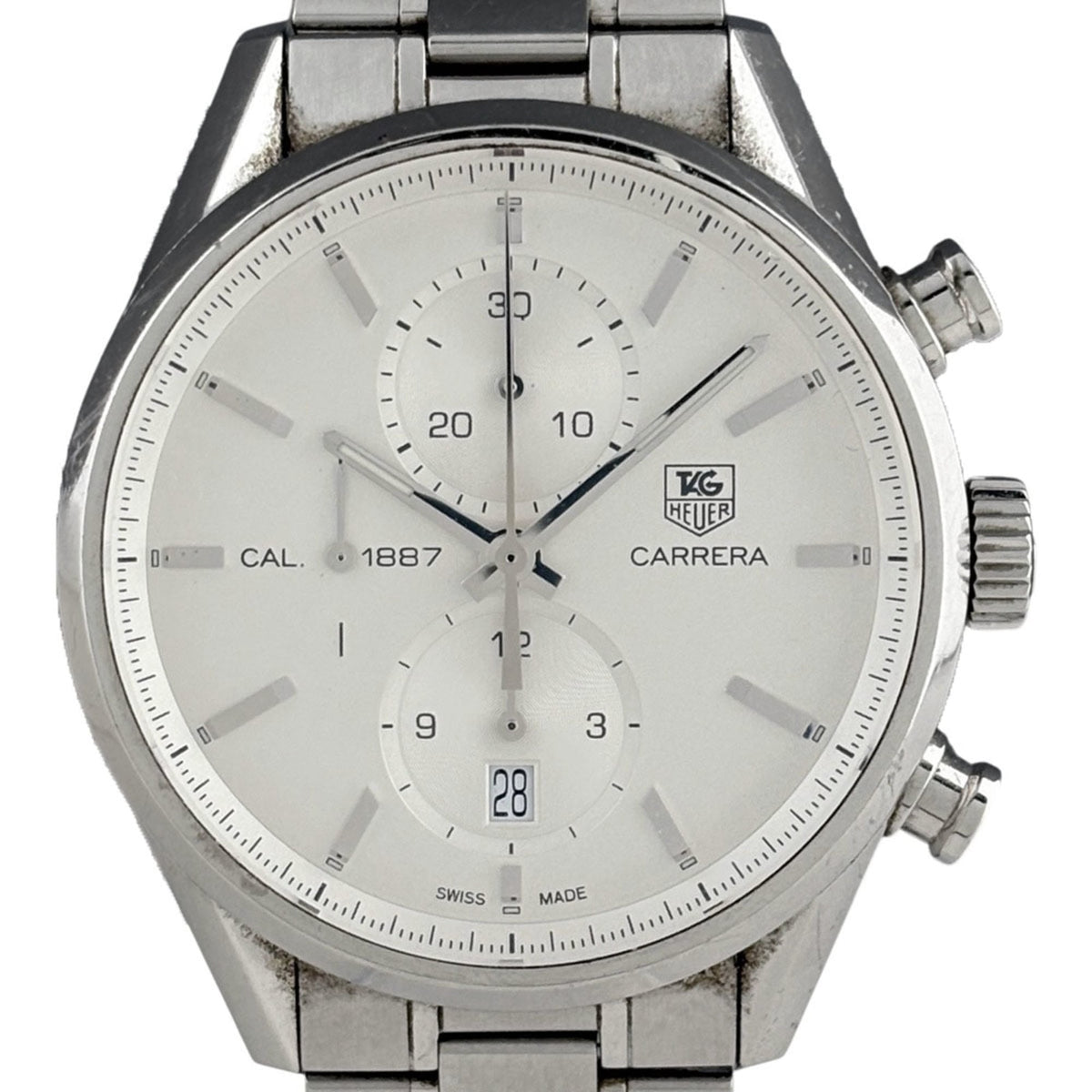 TAG Heuer Carrera Caliber CAR2111 horloge met zilveren wijzerplaat, 41 mm