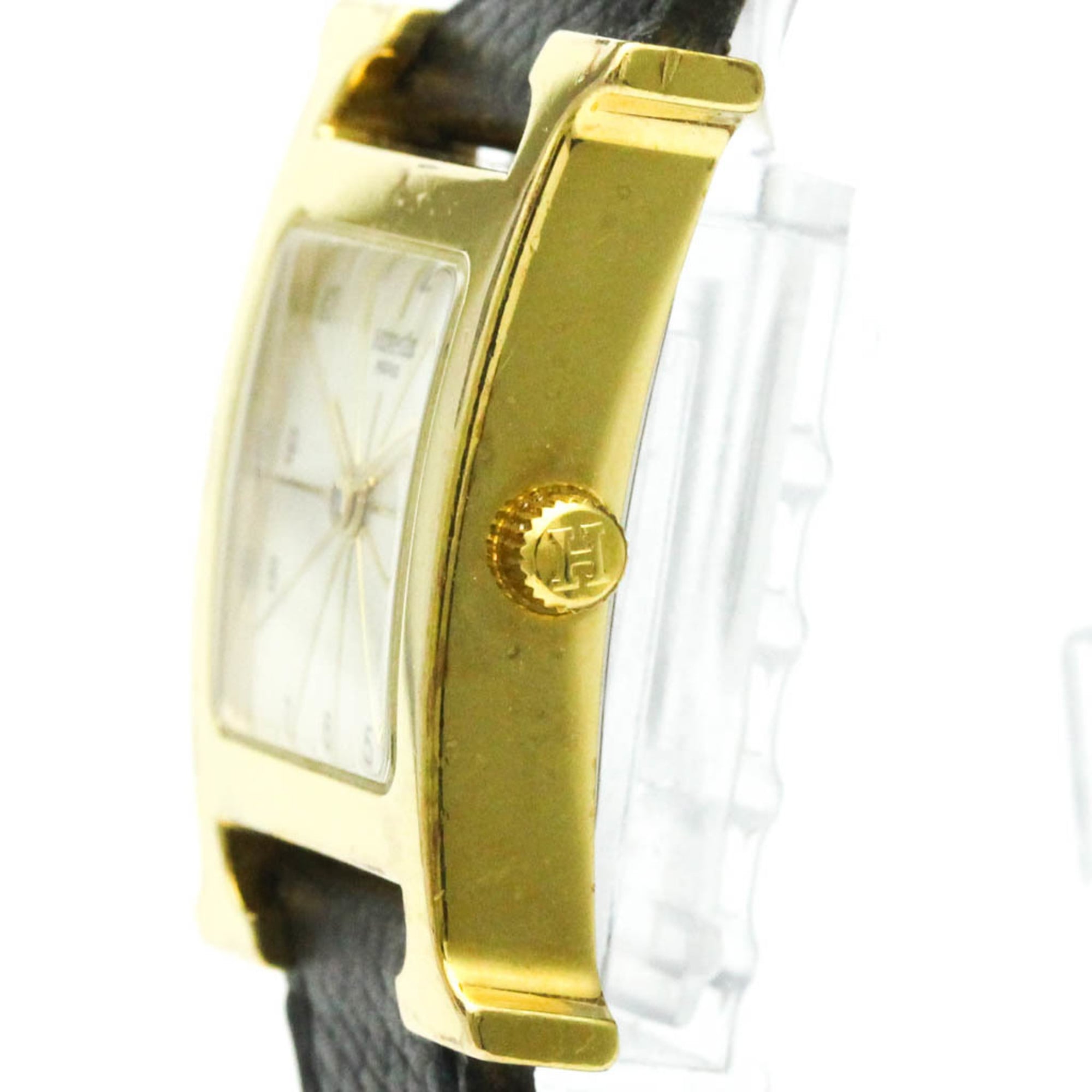 Hermes Heure H HH1.201 Silver Dial Stainless steel gold plated 21mm Watch
