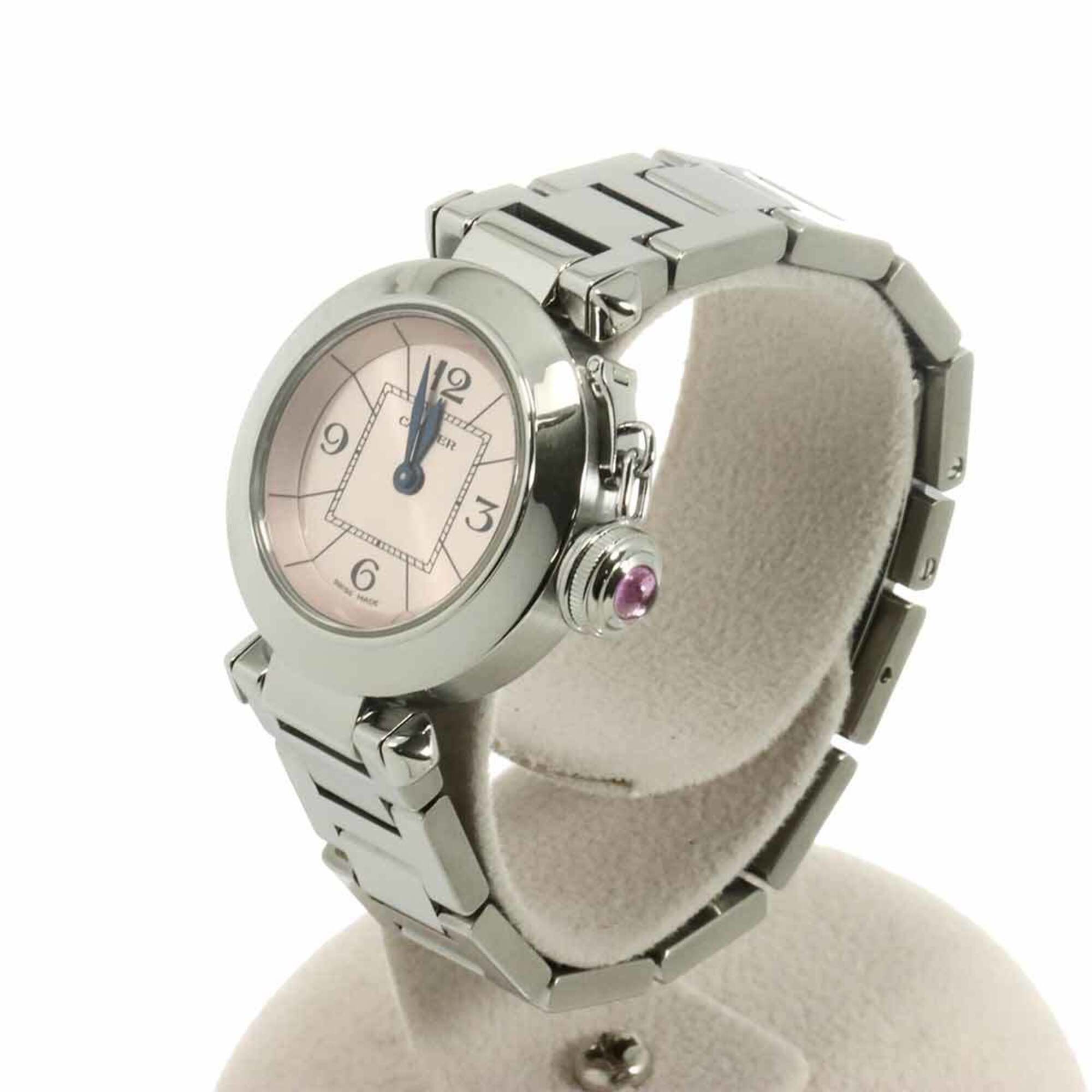 Cartier Miss Pasha W3140008 Women's Watch Pink Quartz