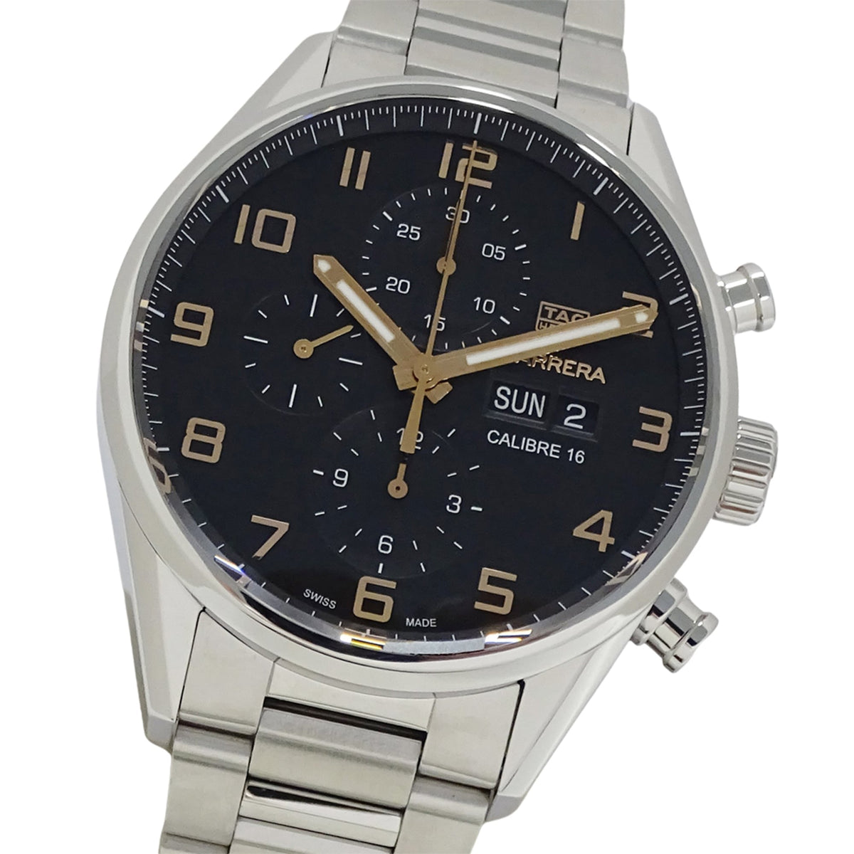 TAG Heuer Carrera CV2A1AB Schwarz Zifferblatt 43 mm Uhr