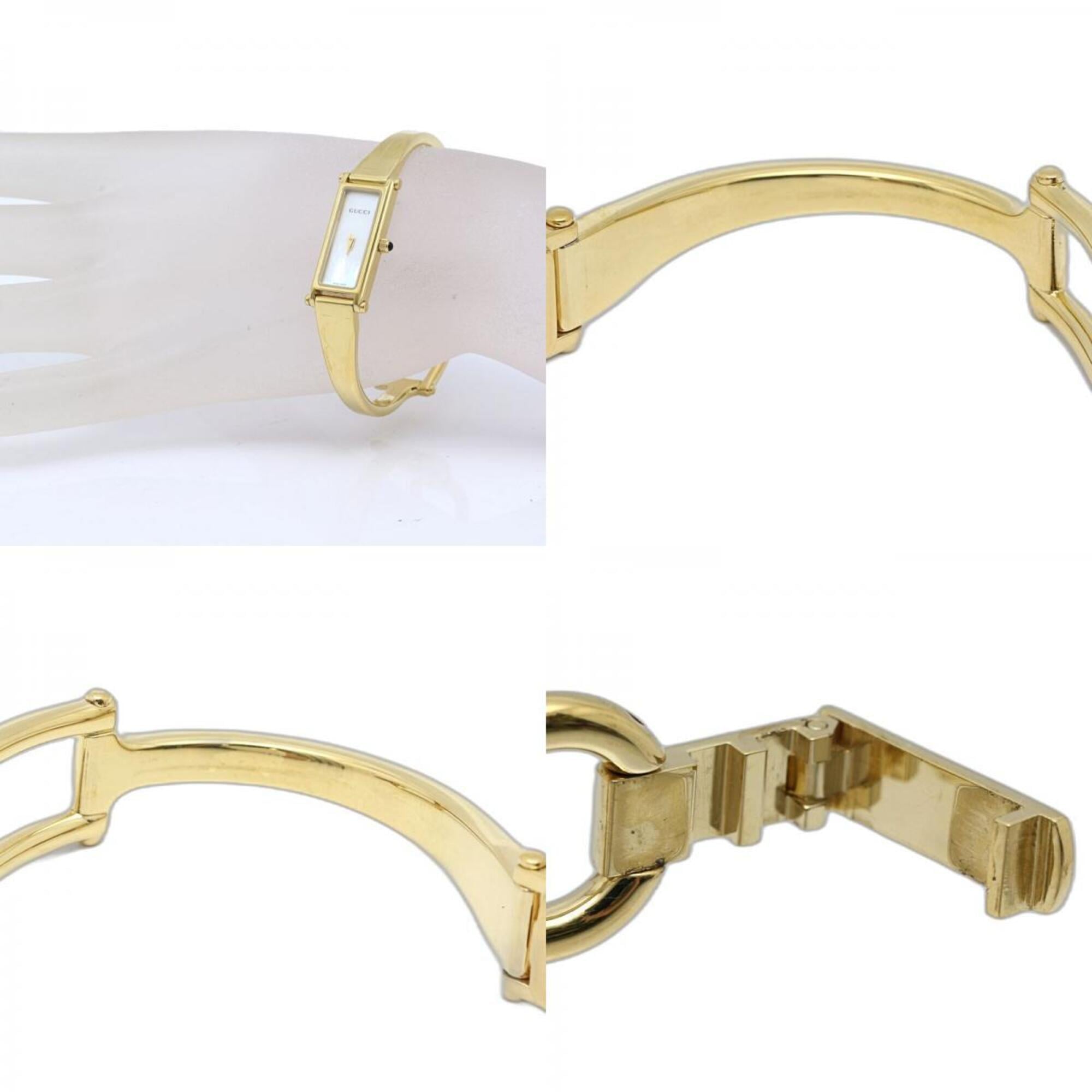 Gucci Bangle 1500L White Dial 12mm Watch