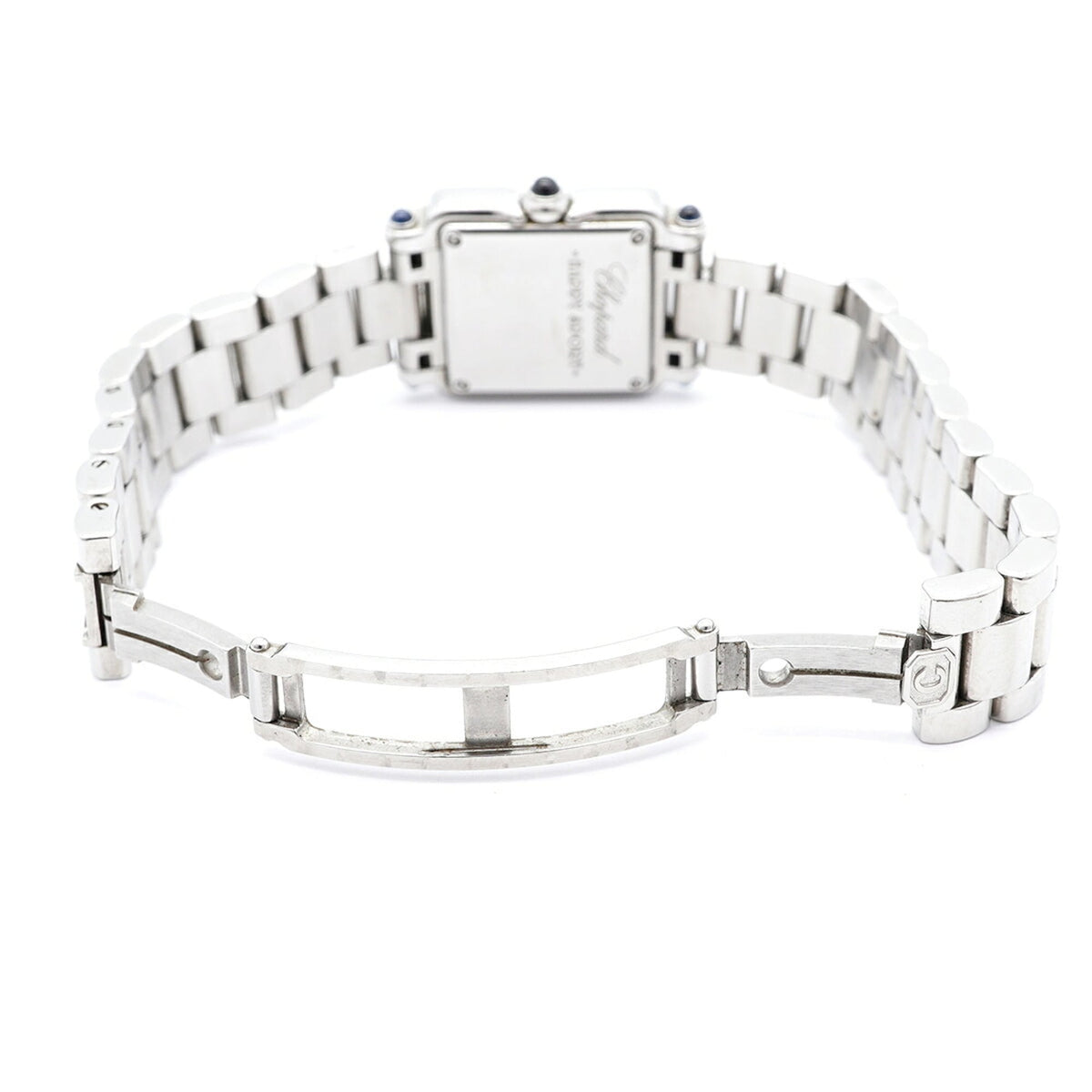 Chopard Happy Sport Square 5-Diamond 27/8893-23 White Dial 23mm Watch