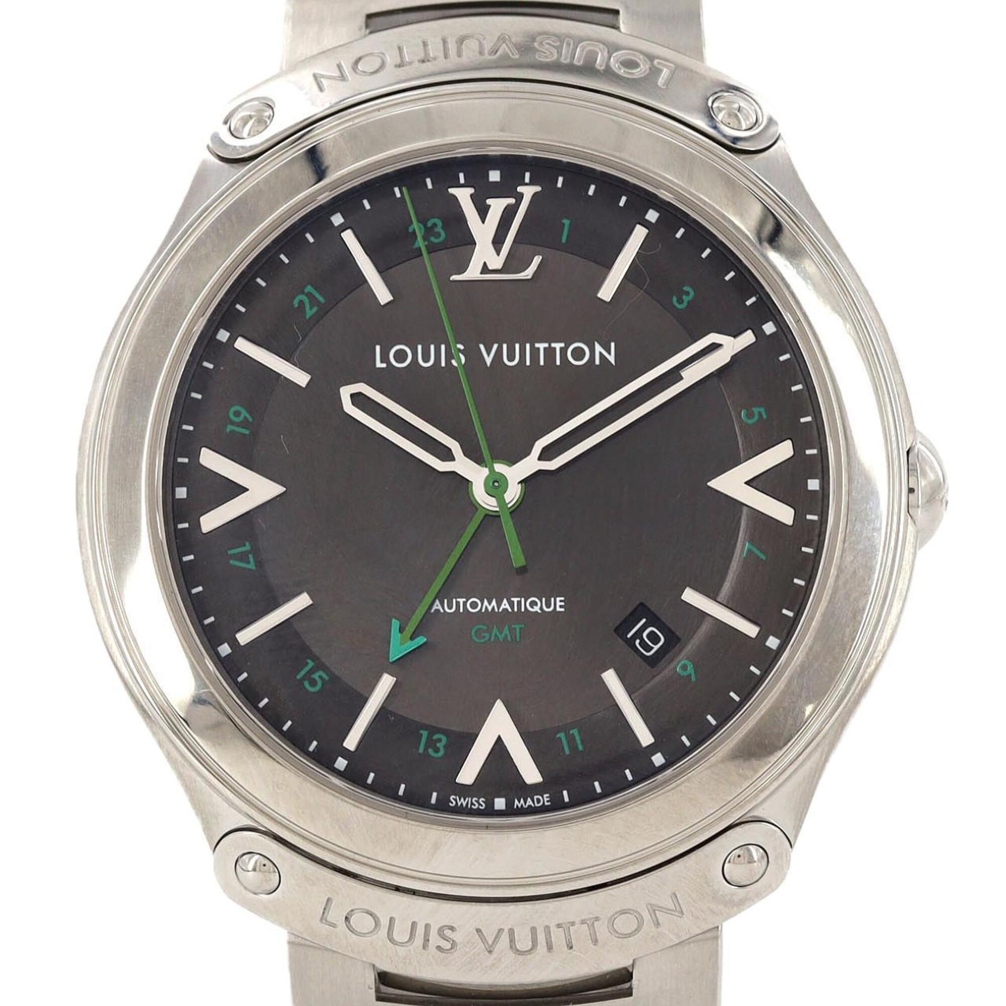 Louis Vuitton LV Fifty-Five GMT Q6D30 SS automatisch horloge