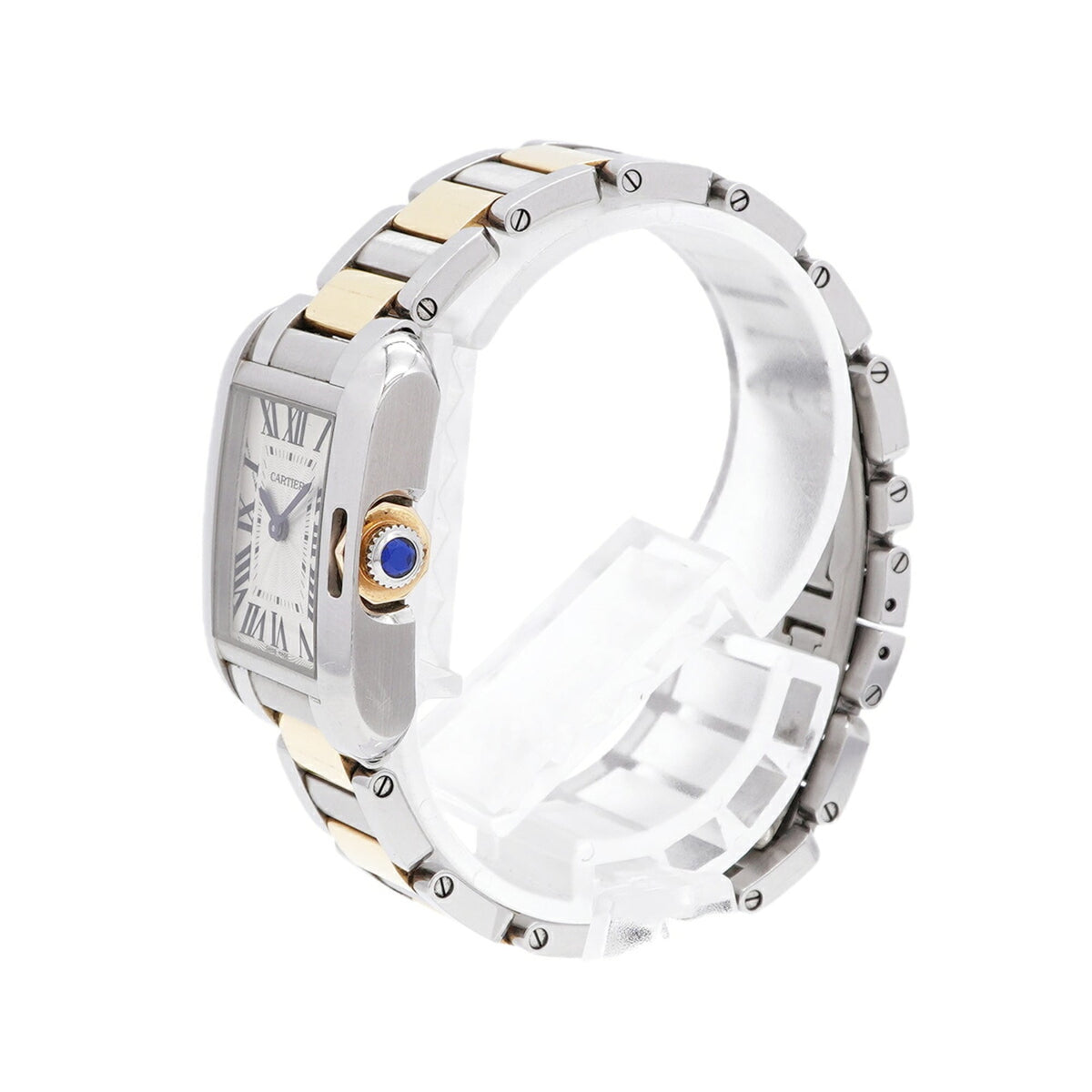 Cartier Tank Anglaise SM W5310036 Silber Zifferblatt 22 mm Uhr