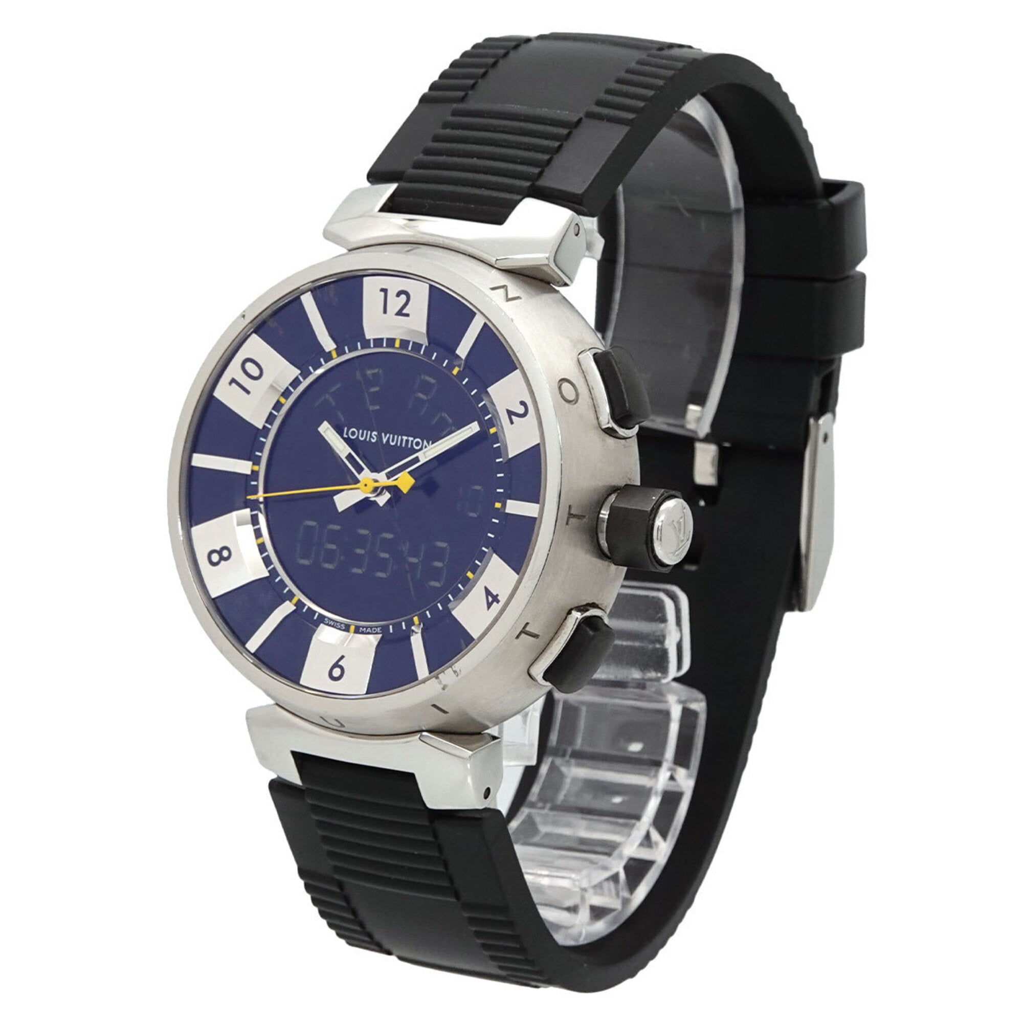 Louis Vuitton Tambour Q118F Black Dial 41mm Watch