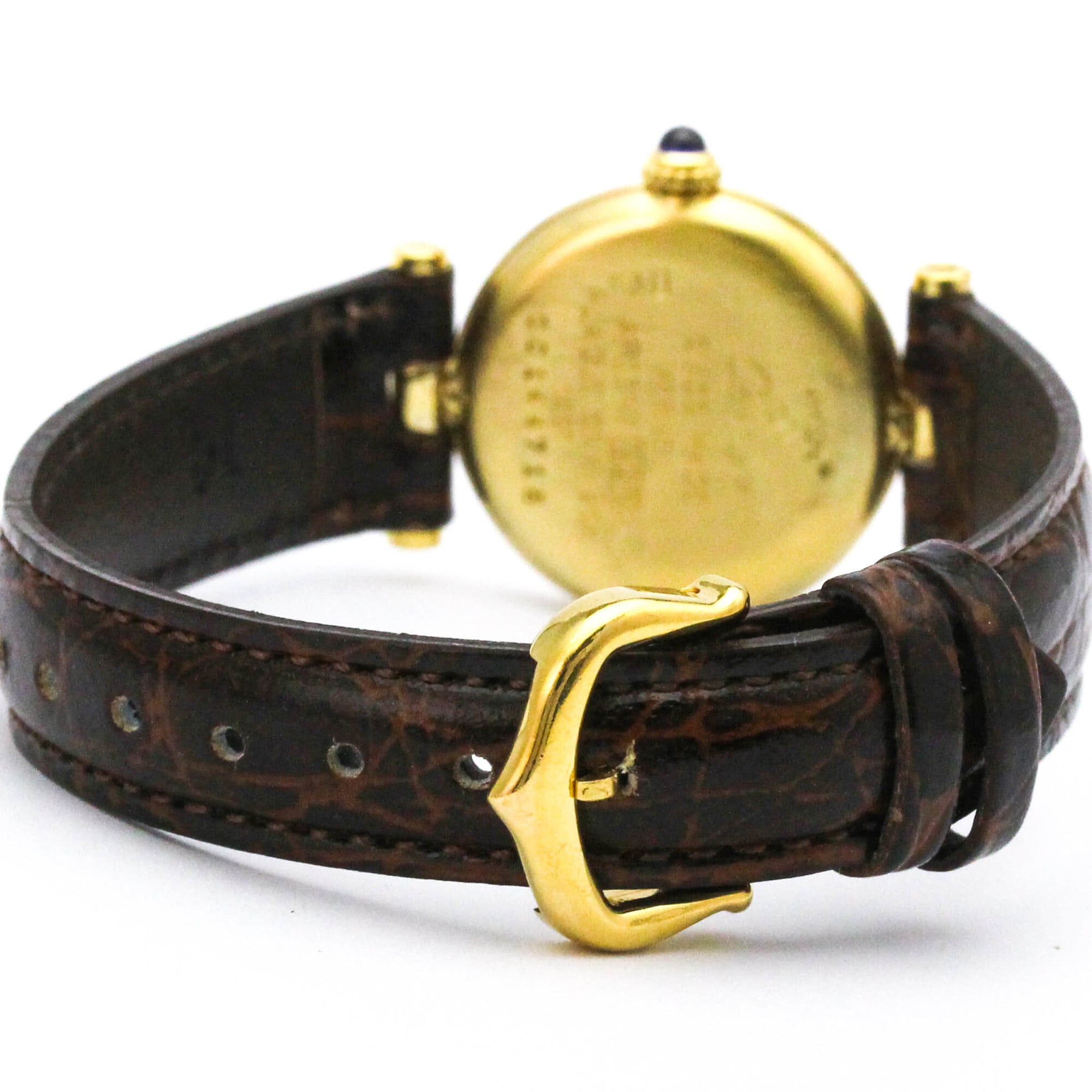 CARTIER Must Vendome Vermeil Gold Plated Quartz Ladies Watch