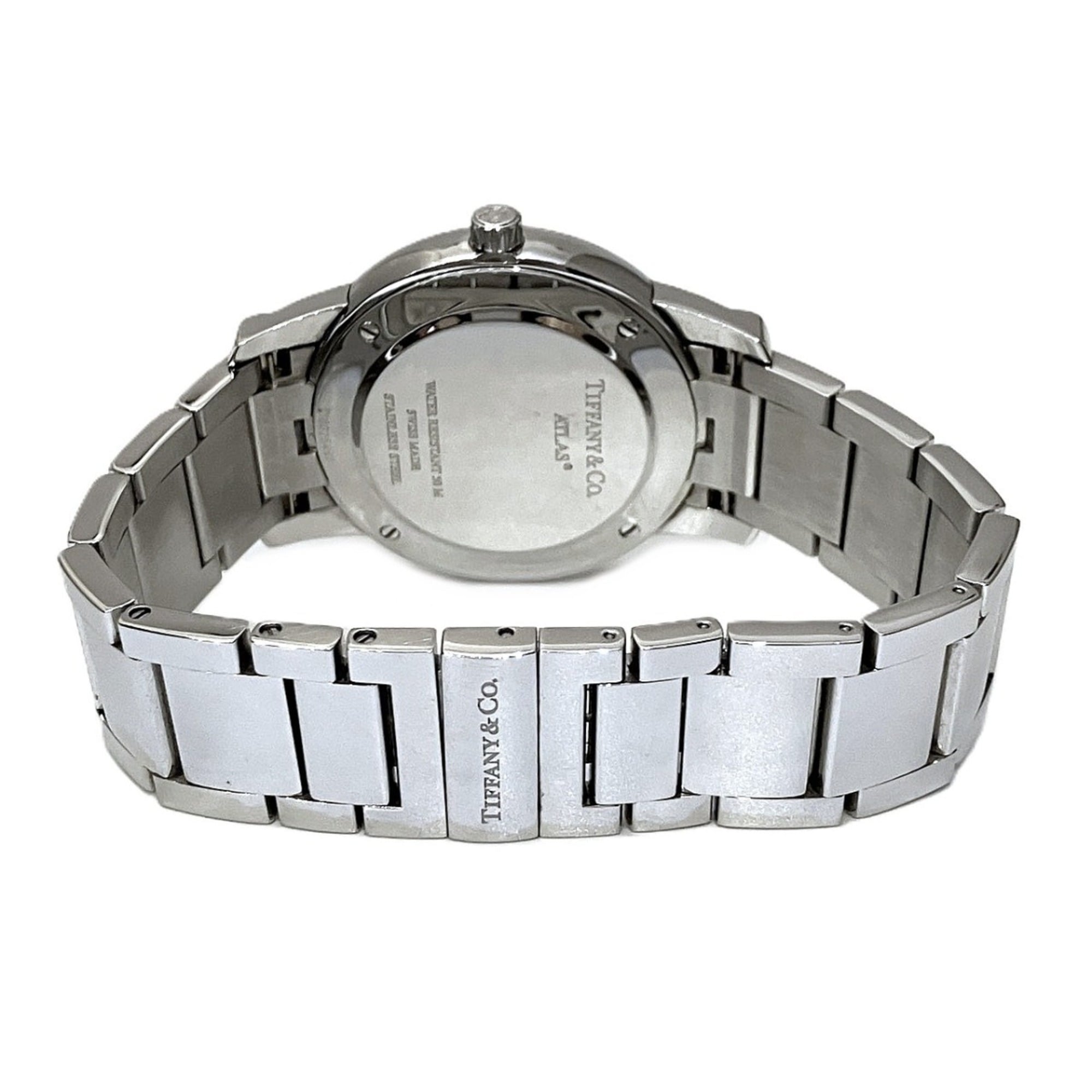 Tiffany & Co. Atlas Dome Z1800.11.10A21A00A horloge met witte wijzerplaat, 37 mm