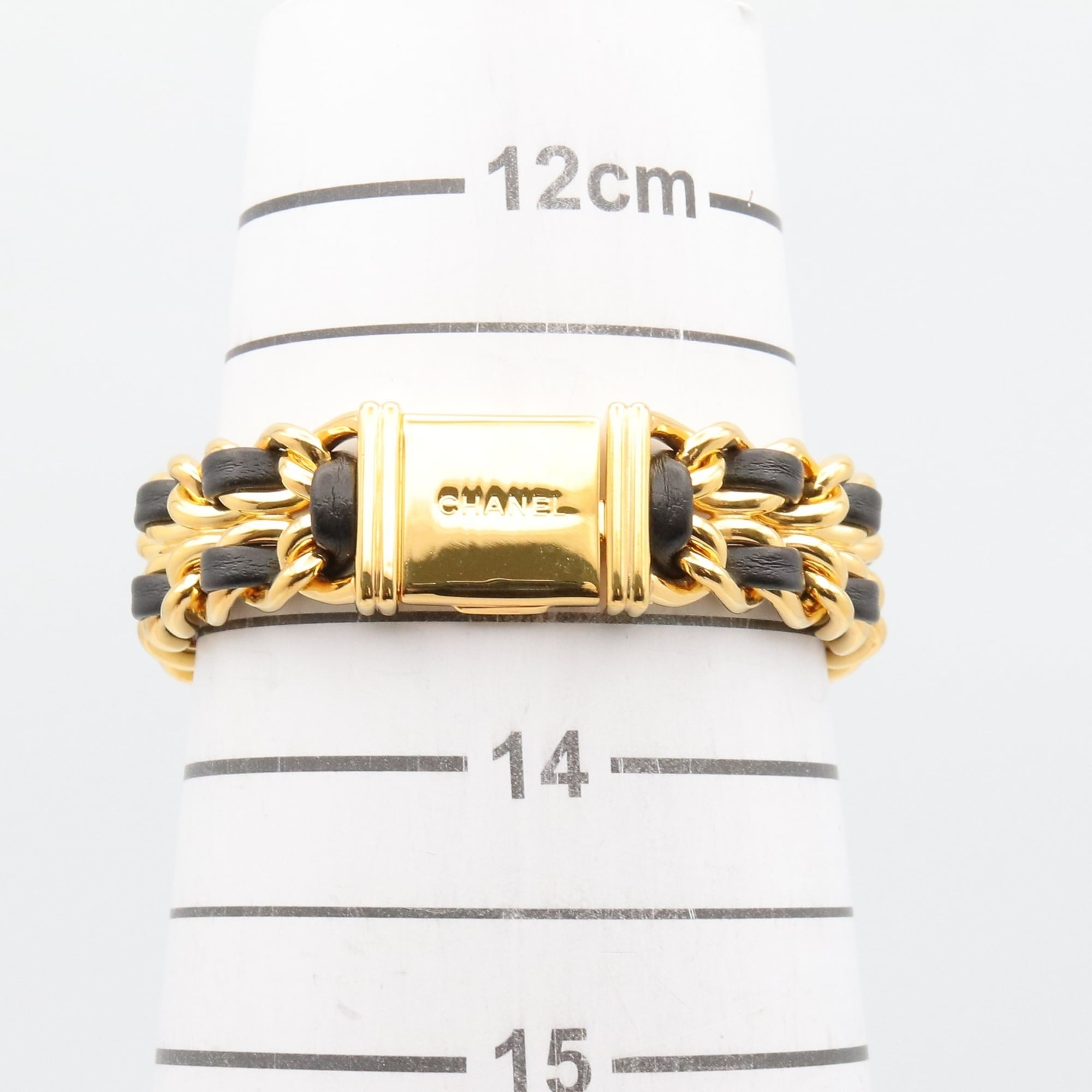 Montre Chanel CHANEL Première S, plaquée or (GP), bracelet en cuir, pour femme, Noir, H0001