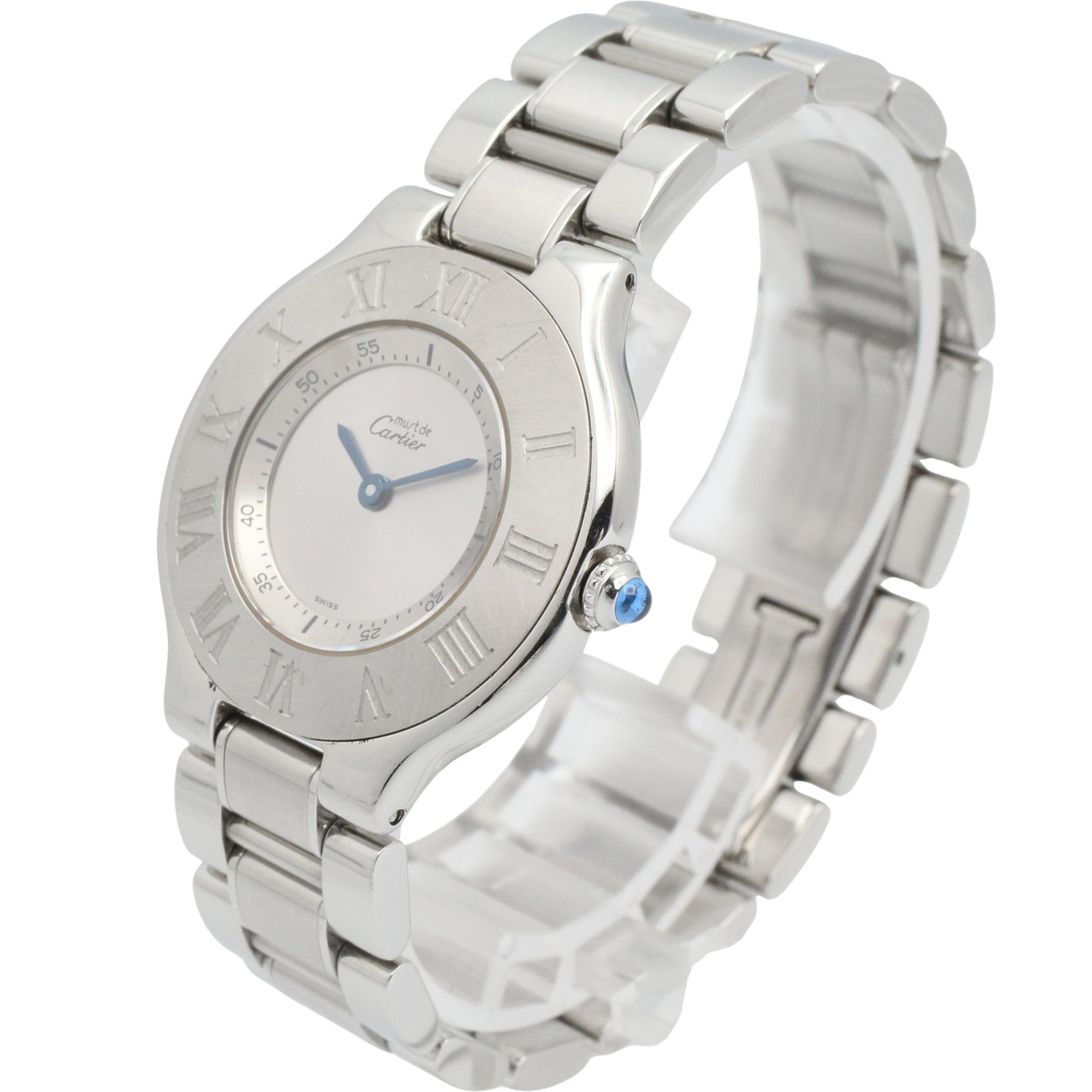 Cartier Must W10110T2 Silver Dial Stainless steel 31mm Watch