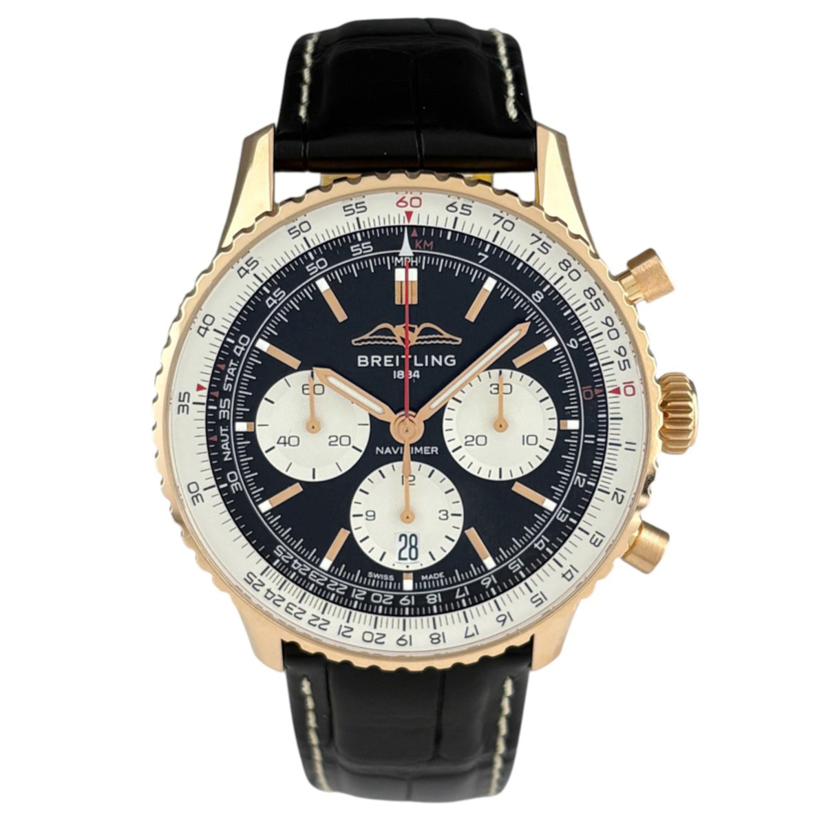 Breitling Navitimer RB0138 Schwarz Zifferblatt 43 mm Uhr