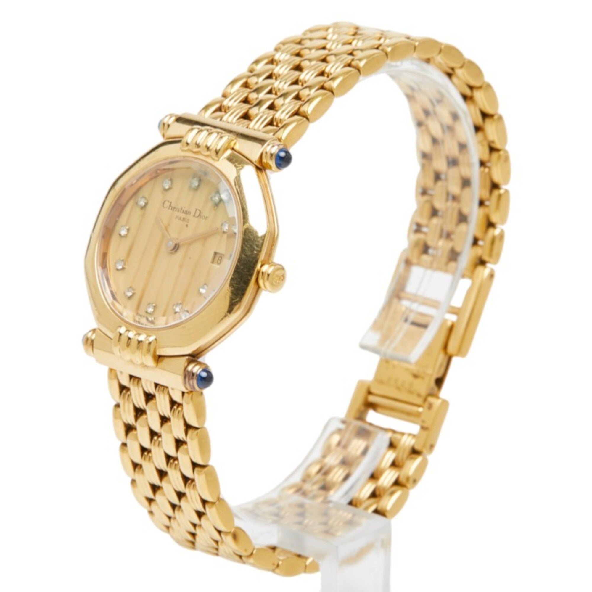 Montre Christian Dior « Dior Octagon » D64, cadran doré, 25 mm