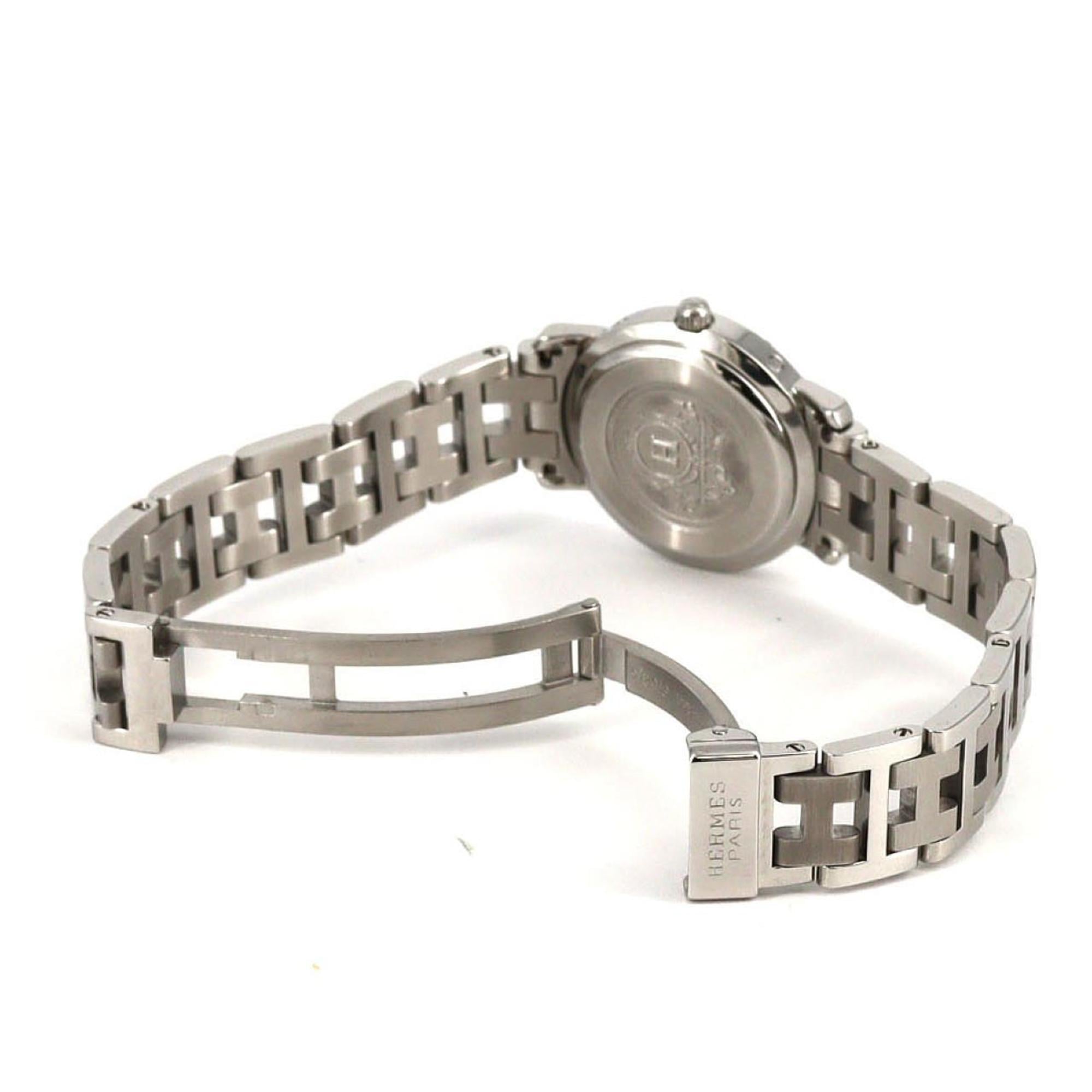 Hermès Clipper CL4.210 roestvrijstalen quartzhorloge