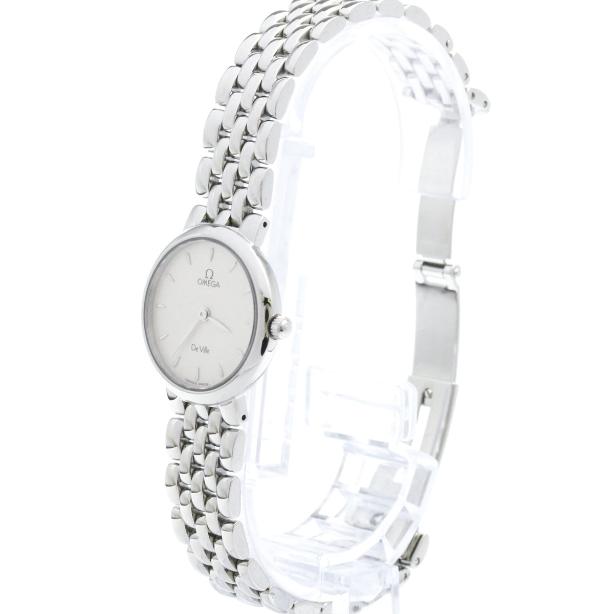 Omega De Ville 7560.31 Silber Zifferblatt 23 mm Uhr