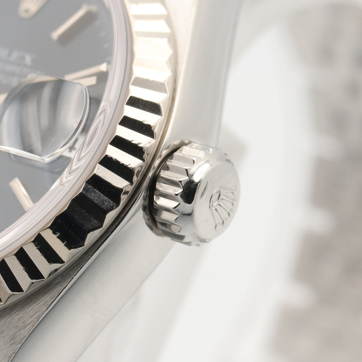 Rolex Datejust F-Serie 18 K 79174 Blaues Zifferblatt 26 mm Uhr