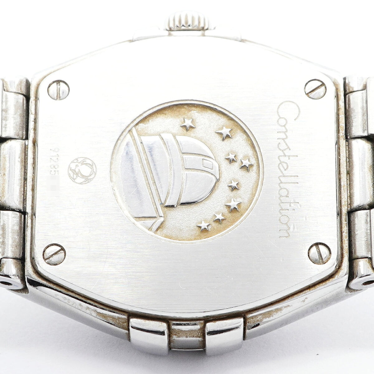 Omega Constellation 12P Diamond 123.10.24.60.51.002 Horloge met zwarte wijzerplaat, 23 mm
