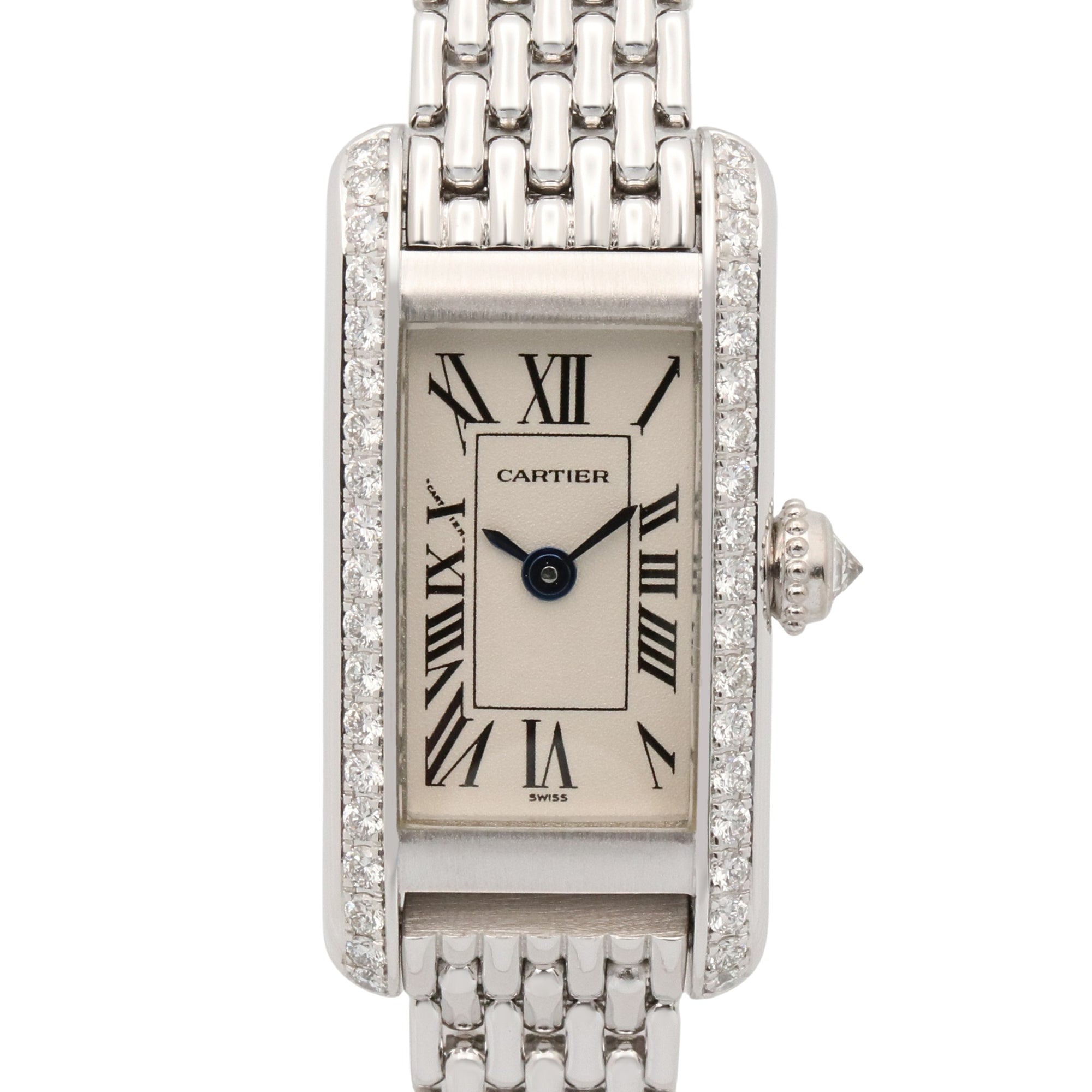Cartier Tank WB3016U3 Silver Dial 14mm Watch