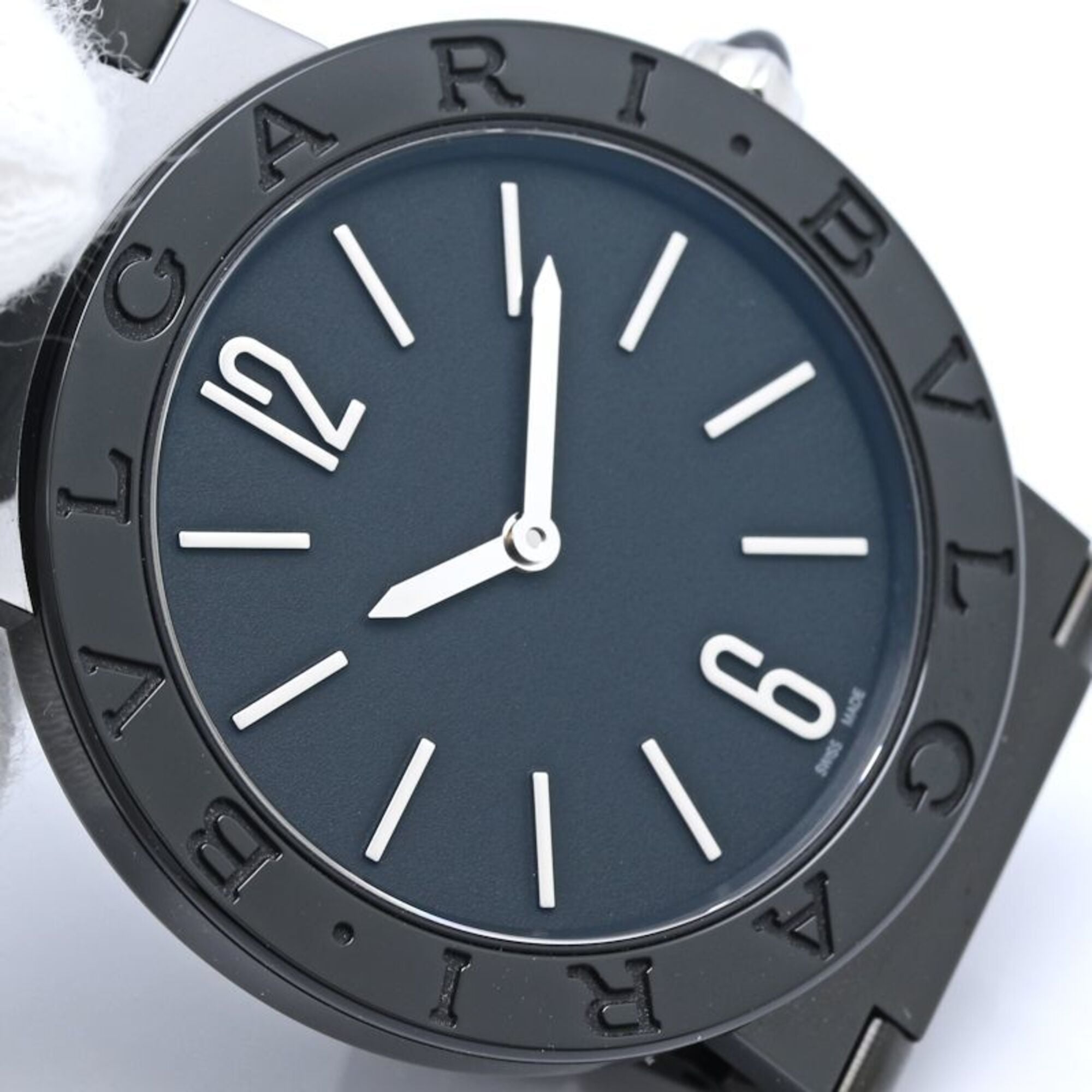 Bulgari Bulgari BBL33BSS BB33S 103557 Black Dial 33mm Watch