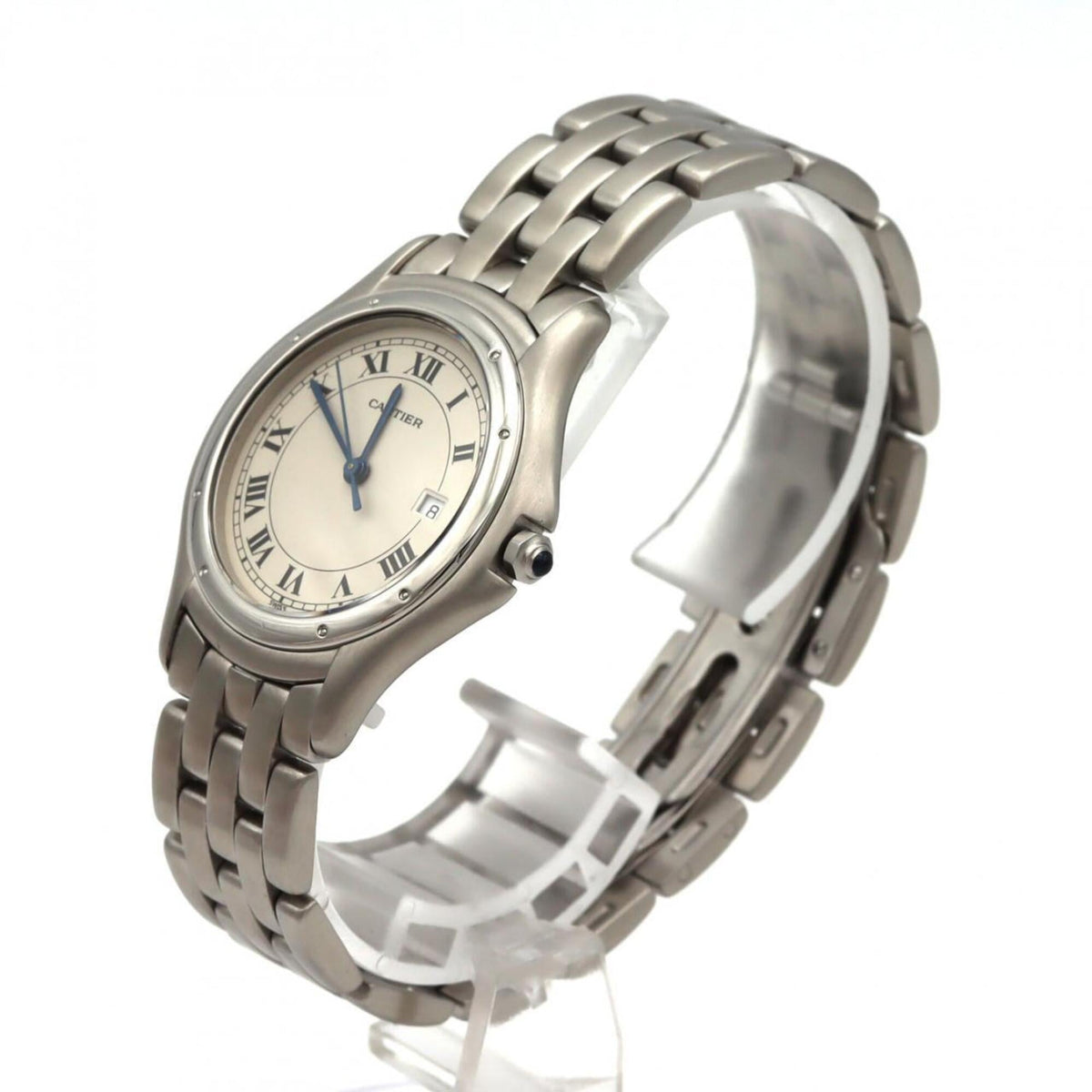 Cartier Panthère Cougar LM W35002F5 Silber Zifferblatt 33 mm Uhr