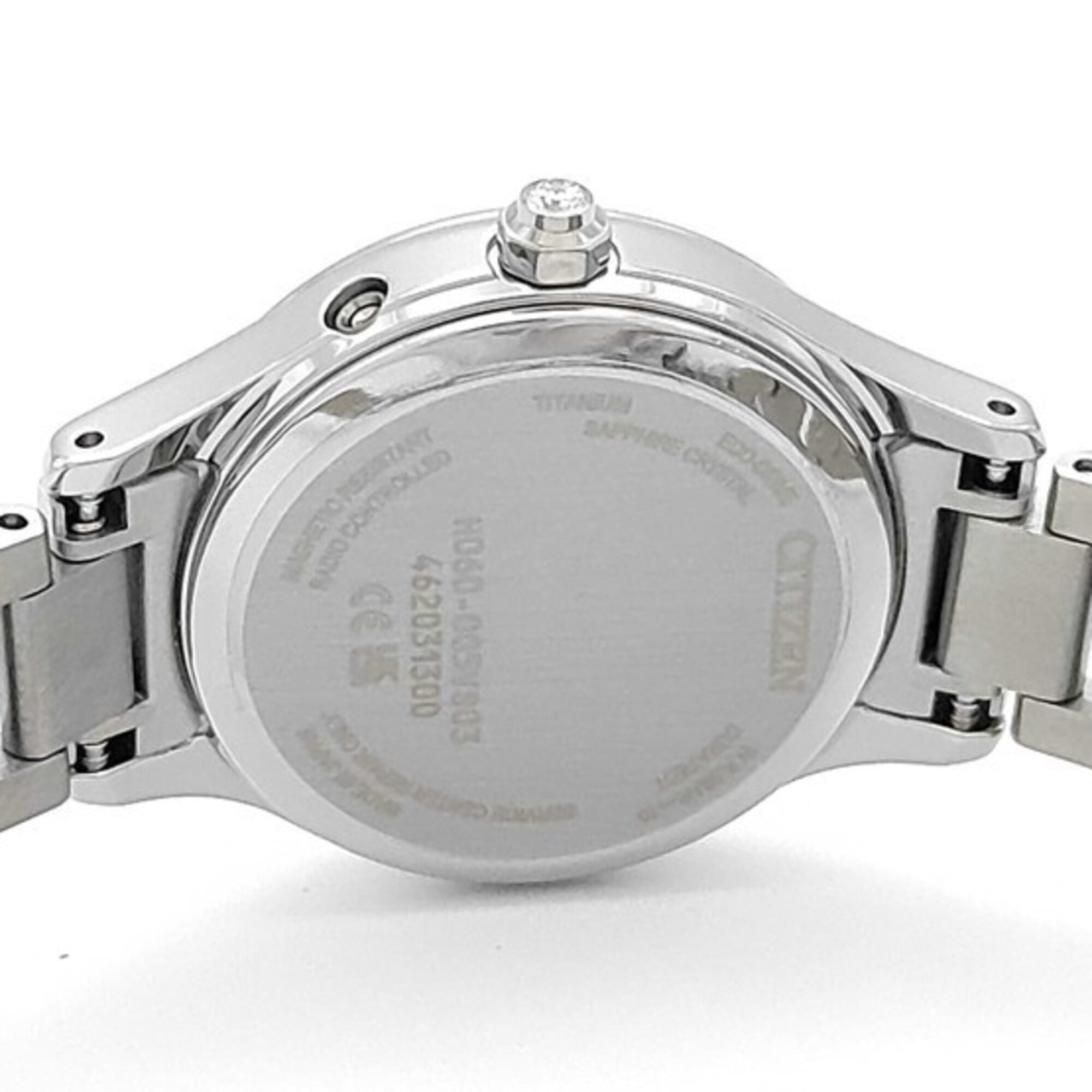 CITIZEN XC Cross Sea ES9490-87D Women's Watch with Mother-of-Pearl Dial, Silver, Titanium, Solar Powered, Radio Controlled.