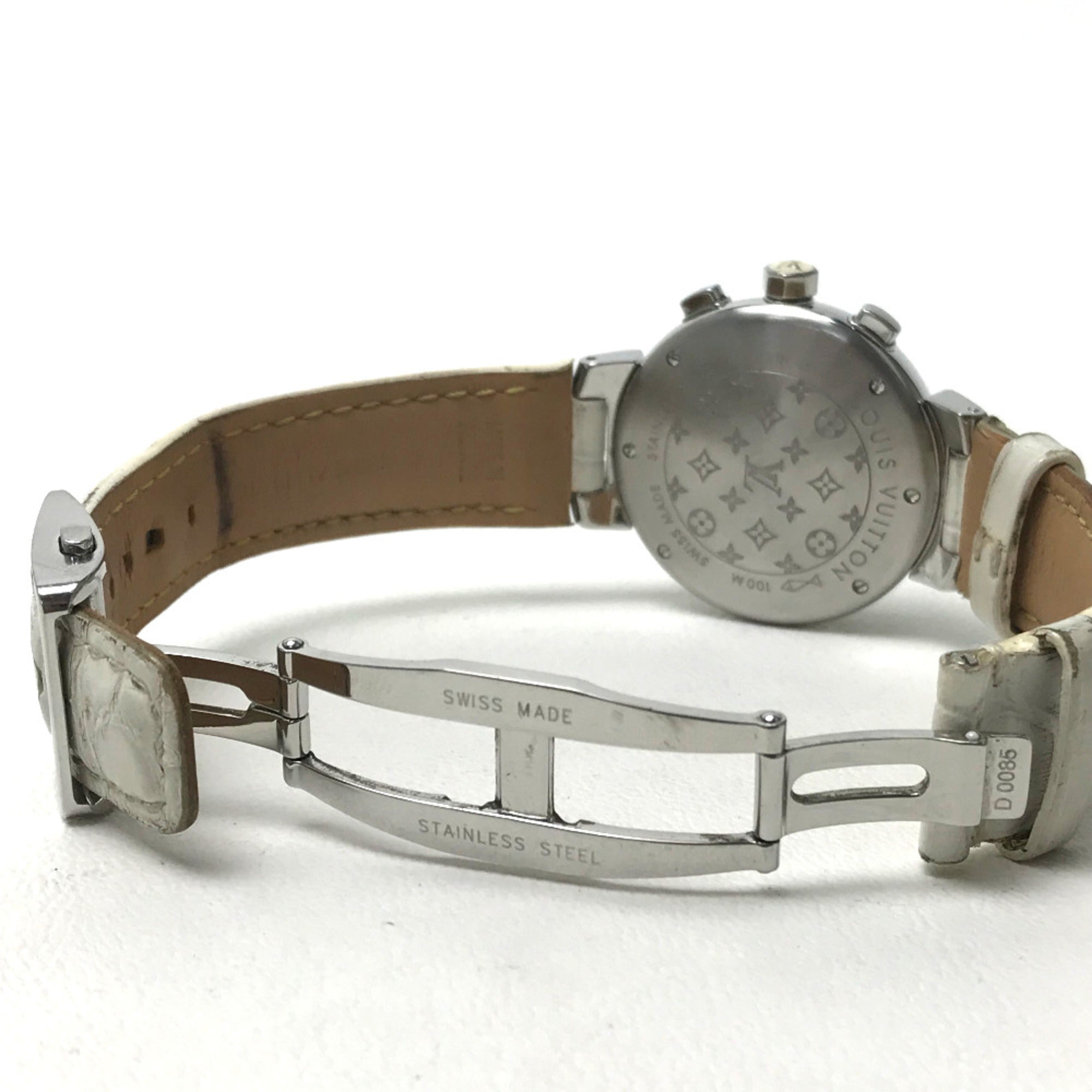Louis Vuitton Q132C Tambour ArmbanduhrSilber