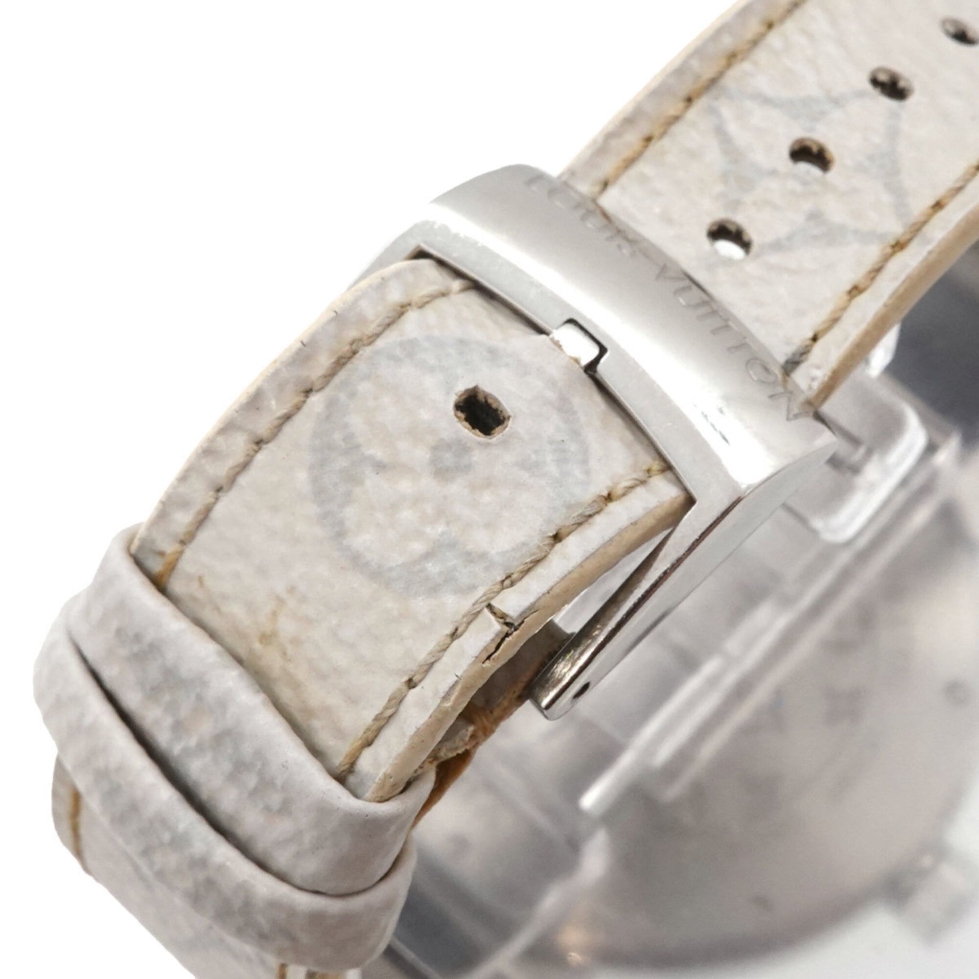 Louis Vuitton Tambour GM Monogram Wit QA114 Herenhorloge Kwarts