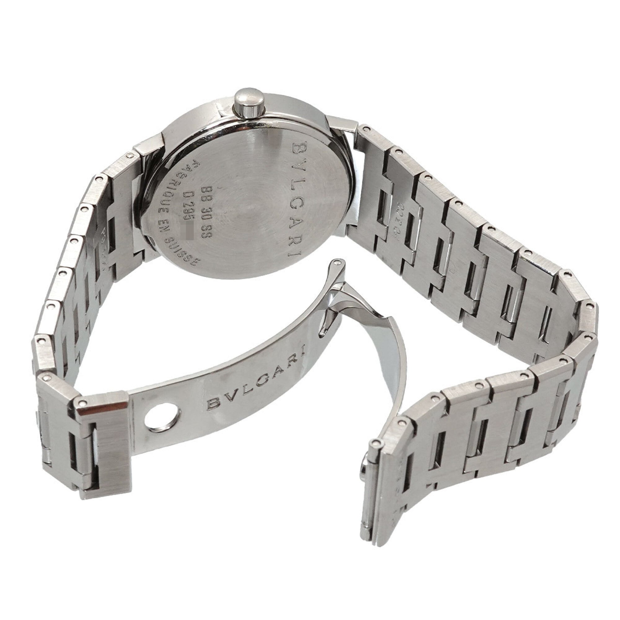 BVLGARI BB30SS Boys' Watch Date Black Quartz
