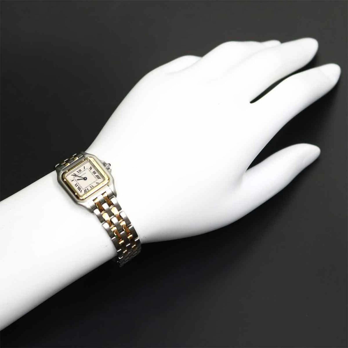 Cartier Panthère SM 2-reihig W25029B6 Elfenbein Zifferblatt 22 mm Uhr