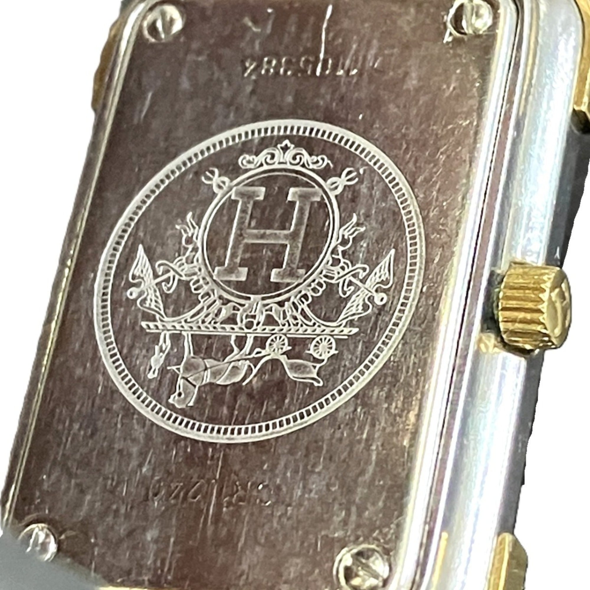 Hermes Cloajour CR1.240 Gold Dial 18mm Watch