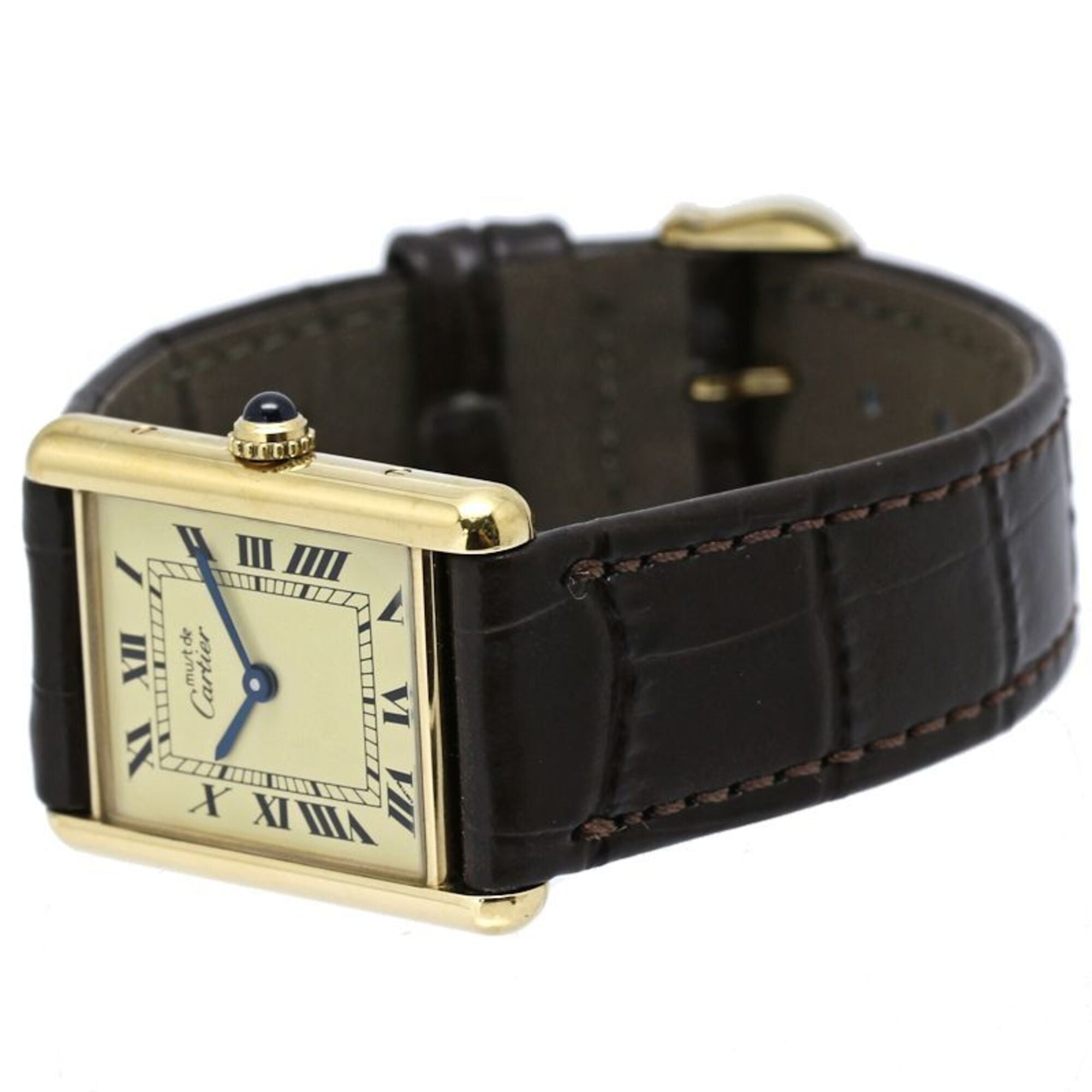 Cartier Must Tank LM W1002753 Ivory Dial 23mm Watch